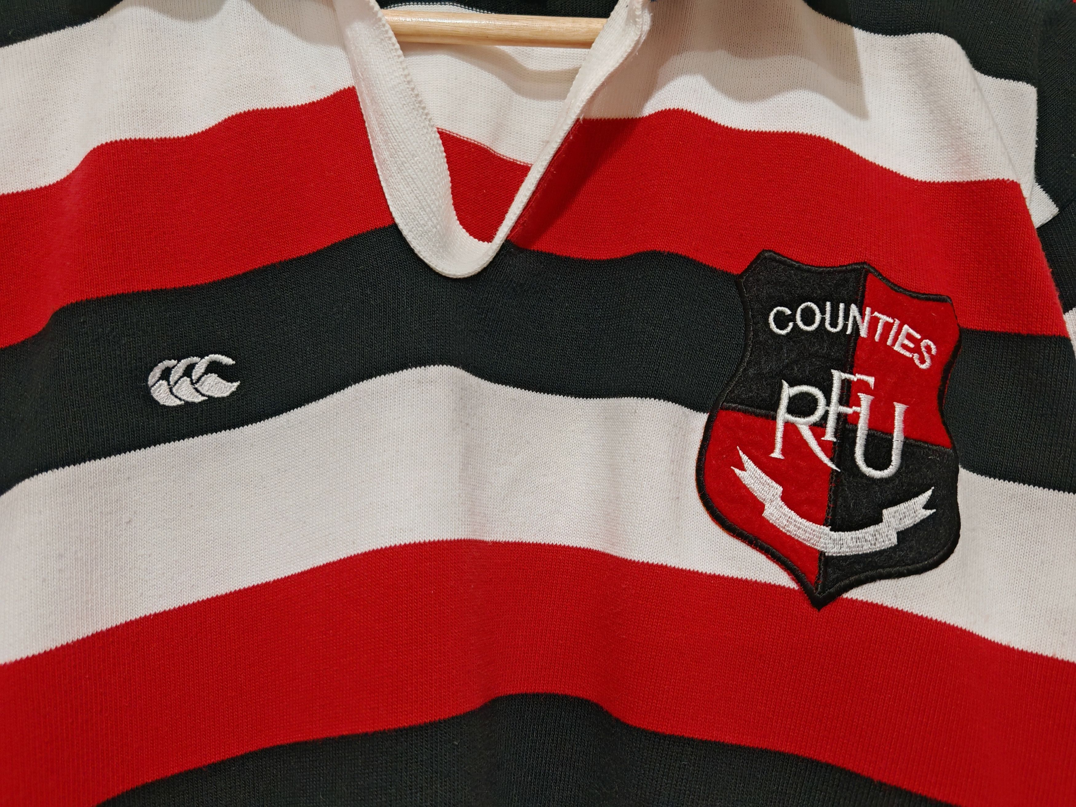 Canterbury of New Zealand × Vintage Vintage Rare Counties Manukau Rugby Union Canterbury Jersey Size US L / EU 52-54 / 3 - 2 Thumbnail