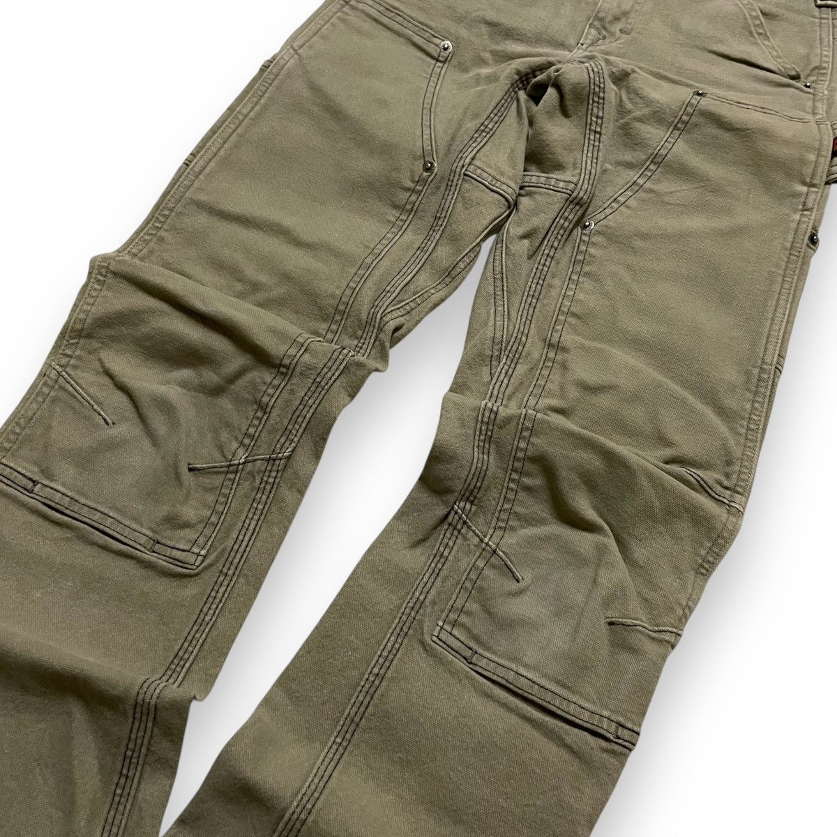 Carhartt ORIGINAL DOUBLE KNEE WORK WEAR DOVETAL (28×38) Size US 28 / EU 44 - 4 Thumbnail