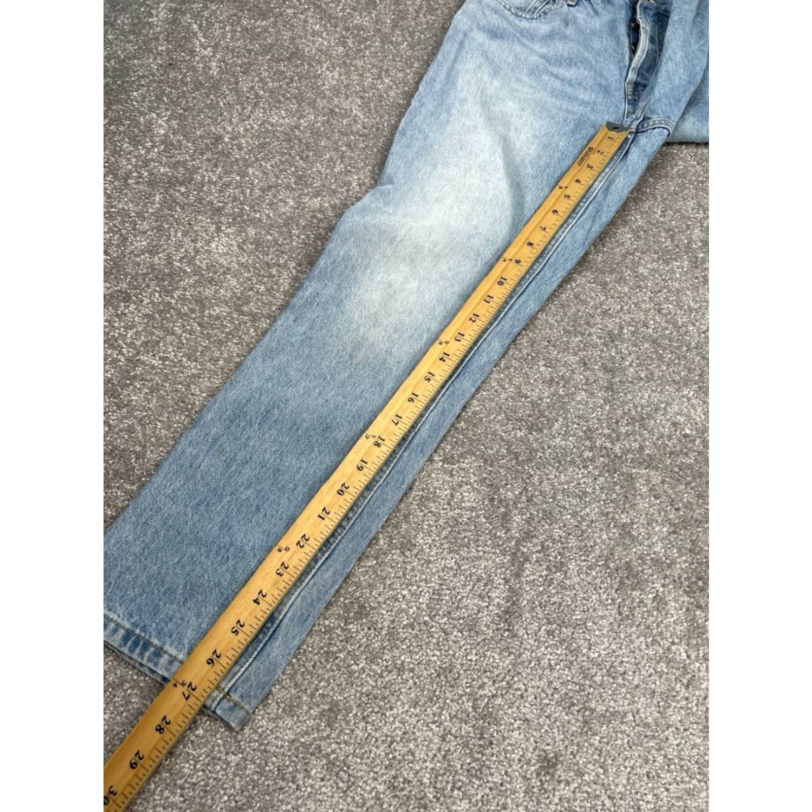 Everlane Everlane Jeans Womens 90s Blue Denim High Rise Ankle 28 Regular 5-Pocket Logo Size 28" / US 6 / IT 42 - 7 Thumbnail