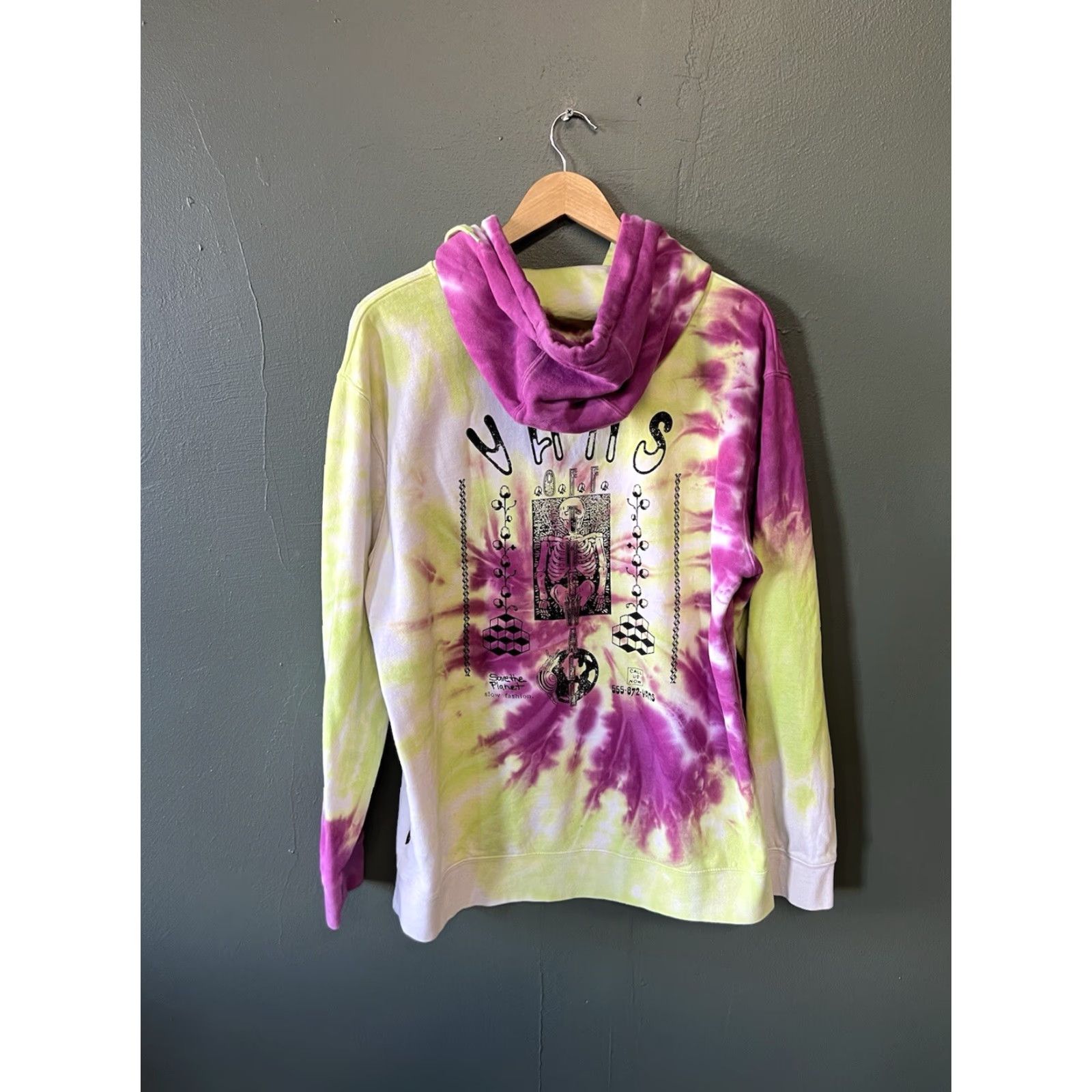 Vans Vans Mens Pullover Hooded Sweatshirt Multicolor Tie Dye Size L Size US L / EU 52-54 / 3 - 2 Thumbnail