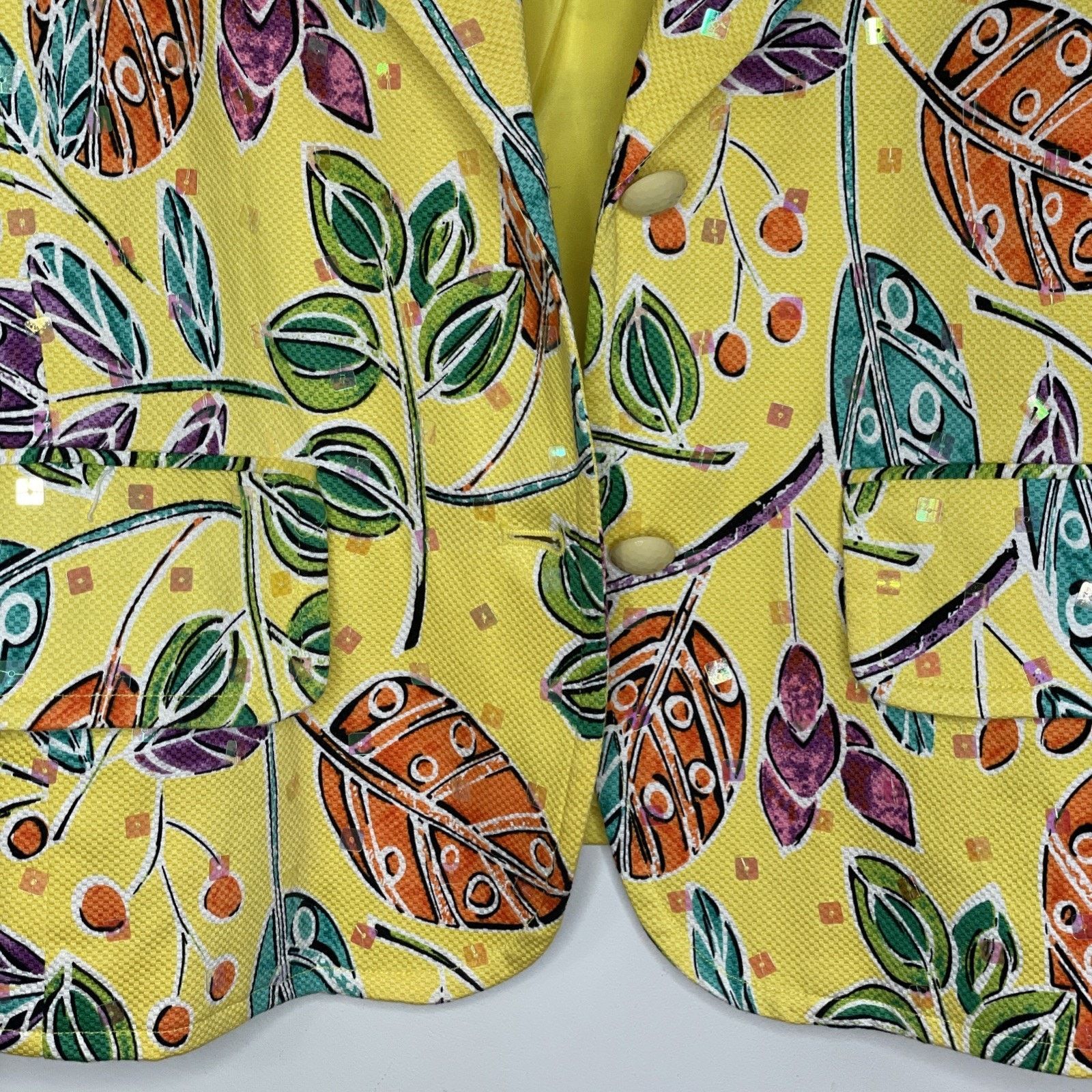 Other REDD Jeans 10 Denim JACKET Button-up Long Sleeves YELLOW Size L / US 10 / IT 46 - 9 Thumbnail