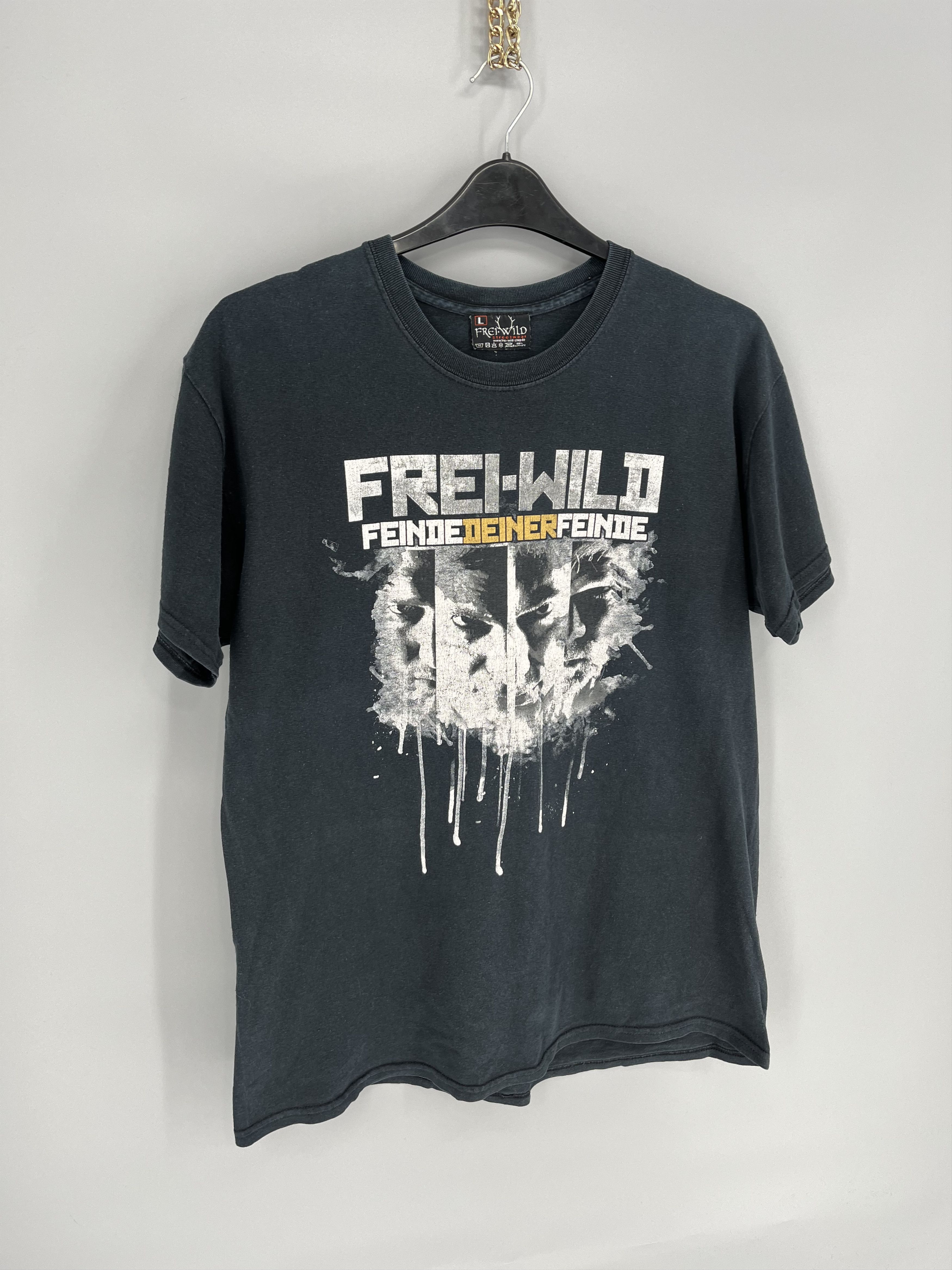 Band Tees Vintage Frei WILD Band tee Skull T shirt Black Size US L / EU 52-54 / 3 - 2 Thumbnail