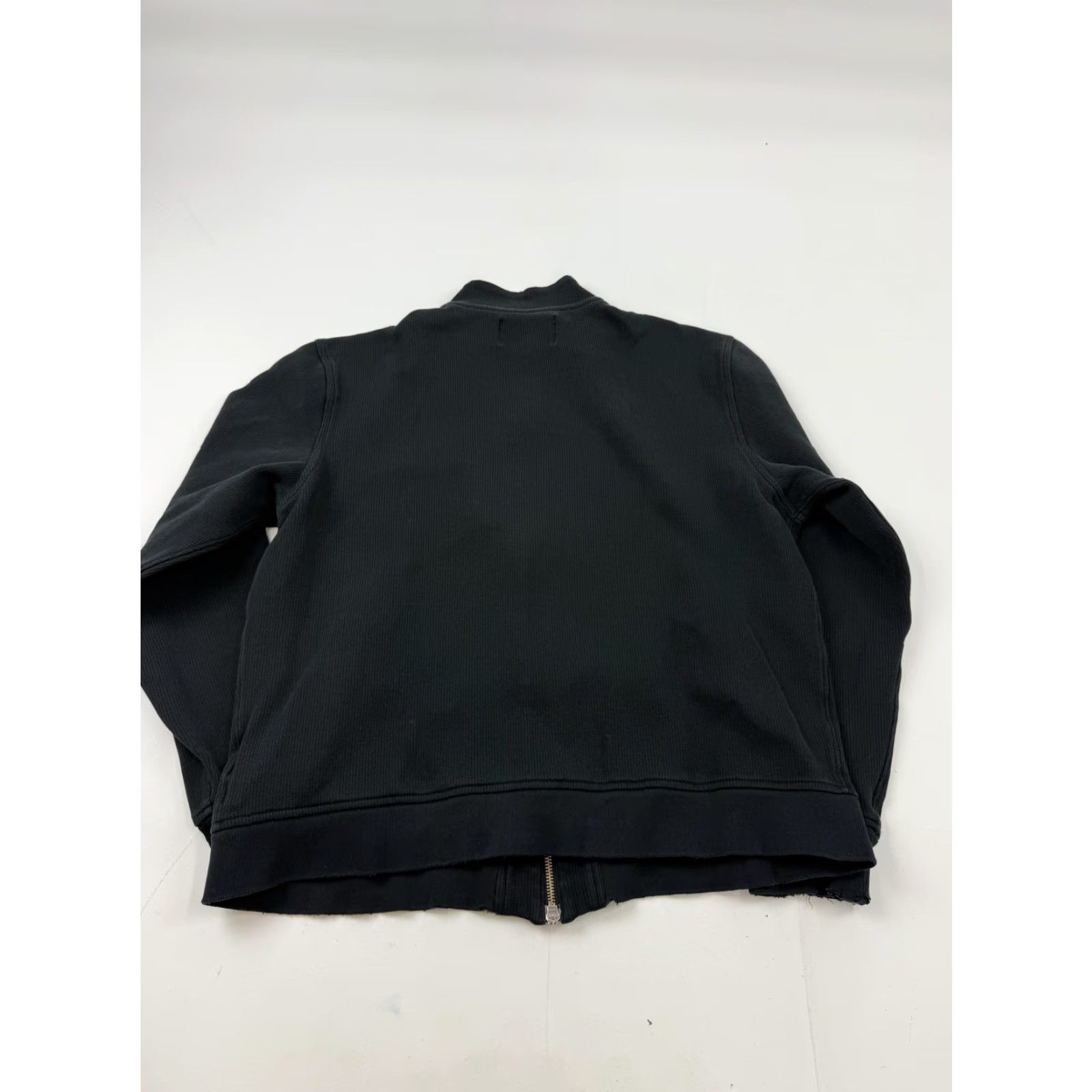 Banana Republic Banana Republic Jacket Mens Large Black Knit Bomber Full Zip Cotton Stand Collar Size US L / EU 52-54 / 3 - 7 Thumbnail