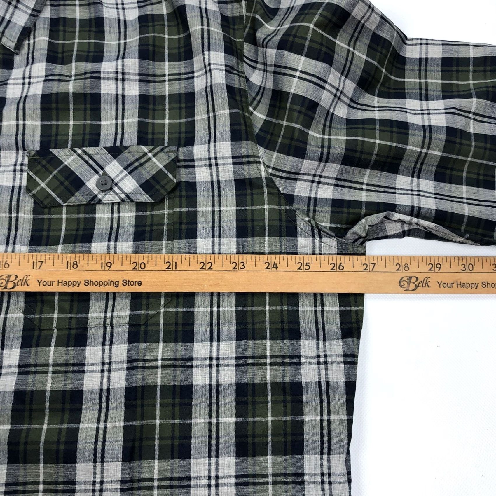 Croft & Barrow Croft & Barrow Men's XL Quick-Dry Plaid Button-Down Long Sleeve Shirt Size US XL / EU 56 / 4 - 3 Thumbnail