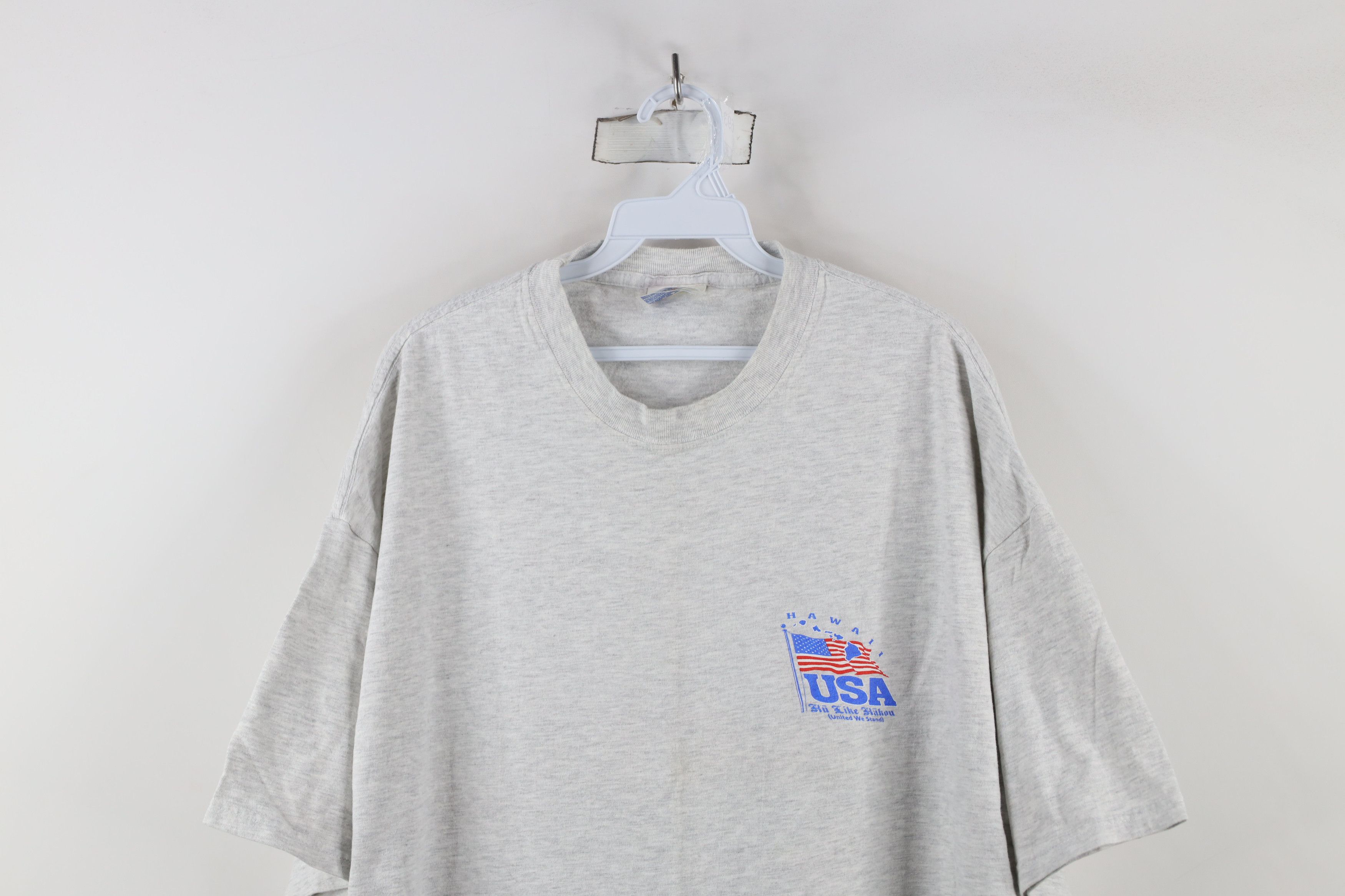 Vintage Vintage 90s United We Stand Hawaii Short Sleeve T-Shirt Size US XXL / EU 58 / 5 - 2 Thumbnail