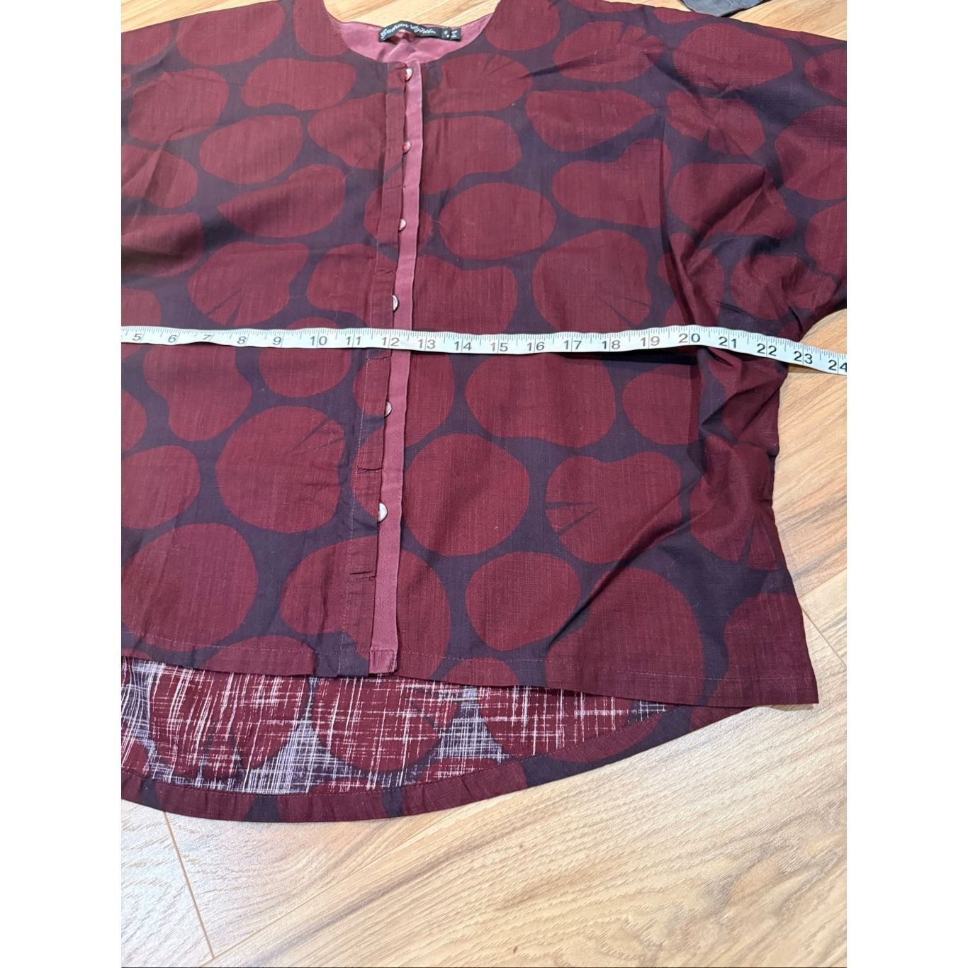 Guru Gudrun Sjoden button front blouse top lagenlook boho size Sm Size S / US 4 / IT 40 - 5 Thumbnail