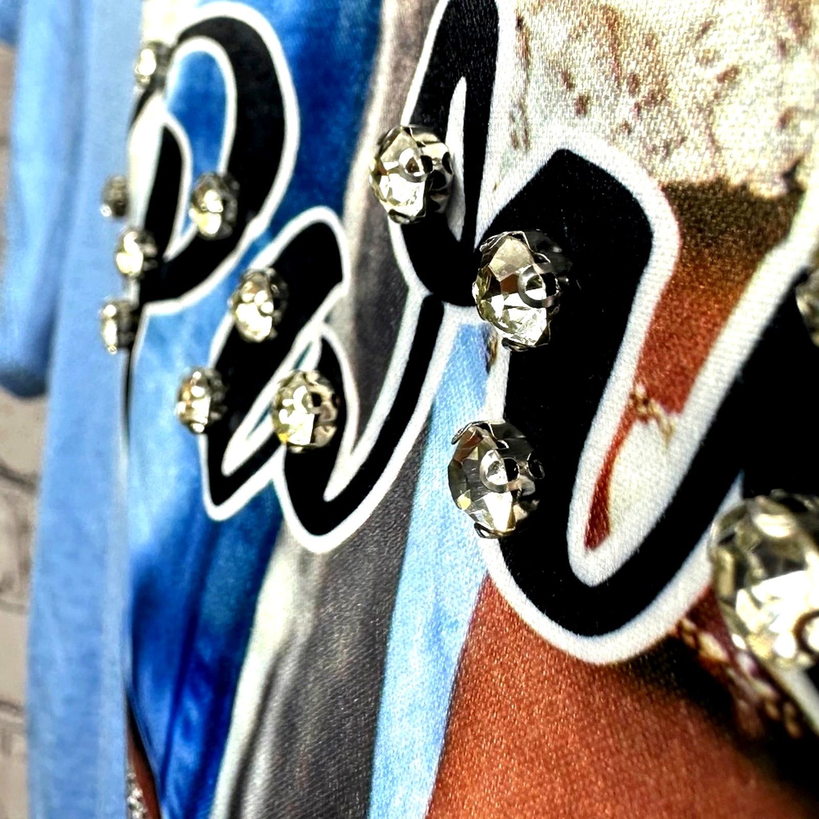 Other Studs Rhinestones Alyssa Rhinestones Studs Tee Shirt Blue XS Size XS / US 0-2 / IT 36-38 - 8 Thumbnail