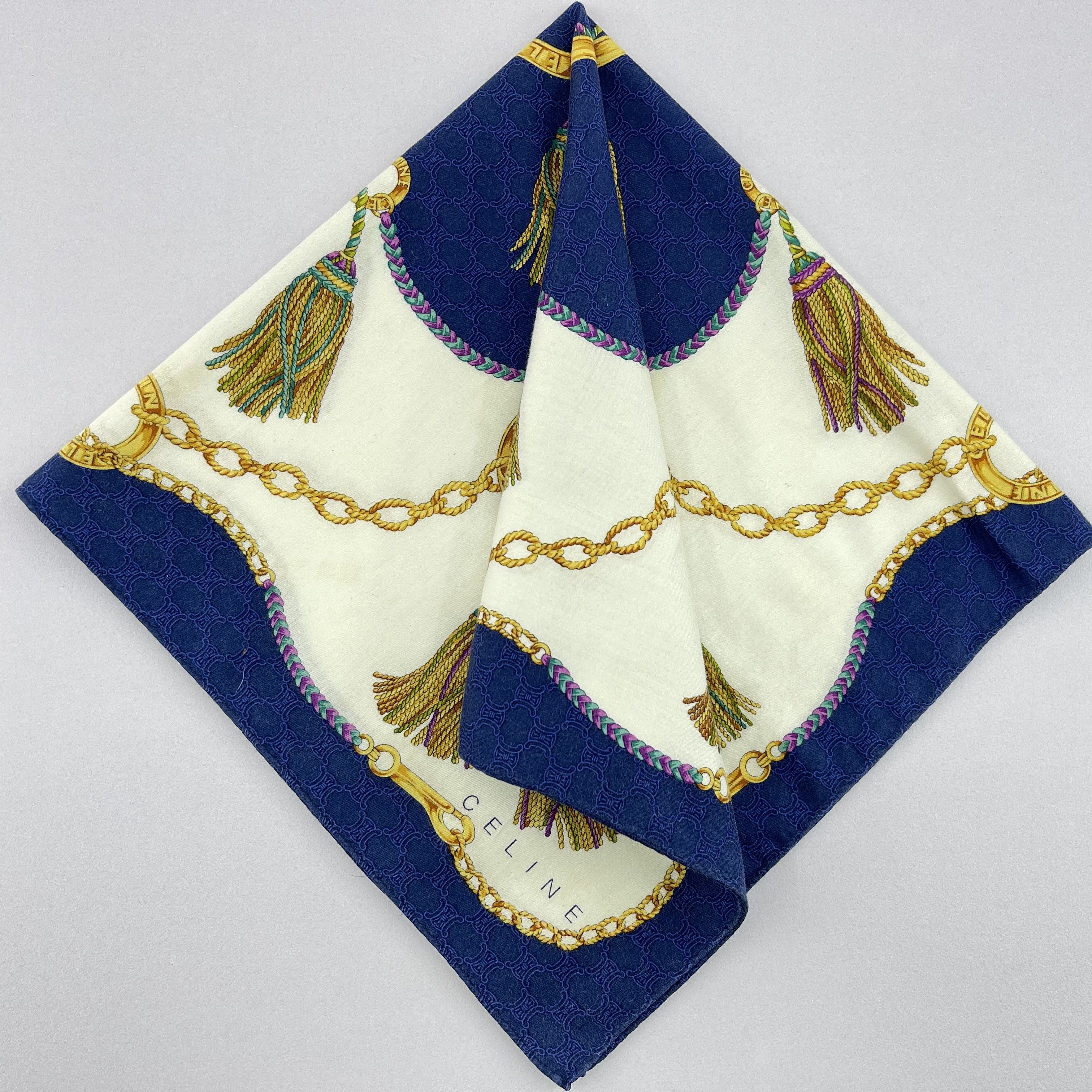 Celine × Vintage Celine Handkerchief/Neckerchief/Bandana-KD3265 Size ONE SIZE - 1 Thumbnail