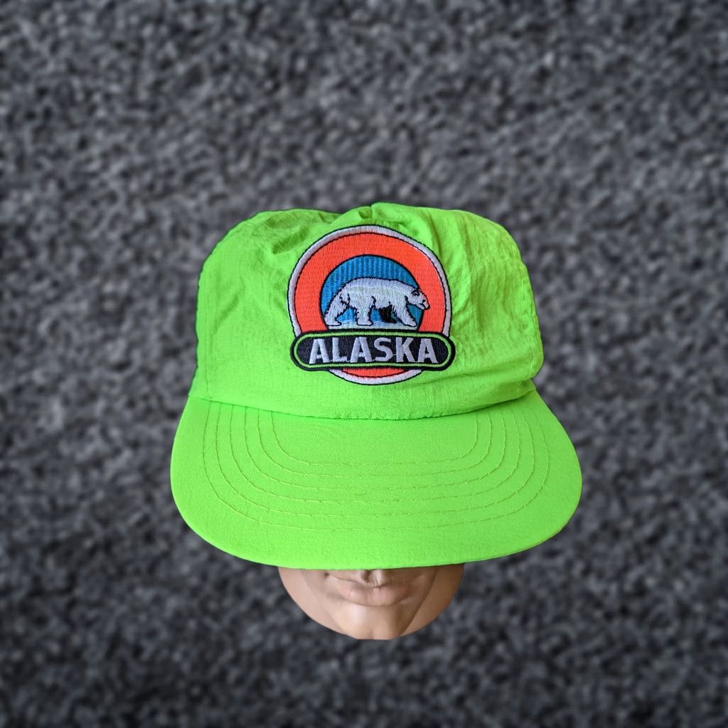 Vintage ACE Alaska Vintage Green Snapback Hat Mens One Size Green Hat Accessories Size ONE SIZE - 1 Thumbnail