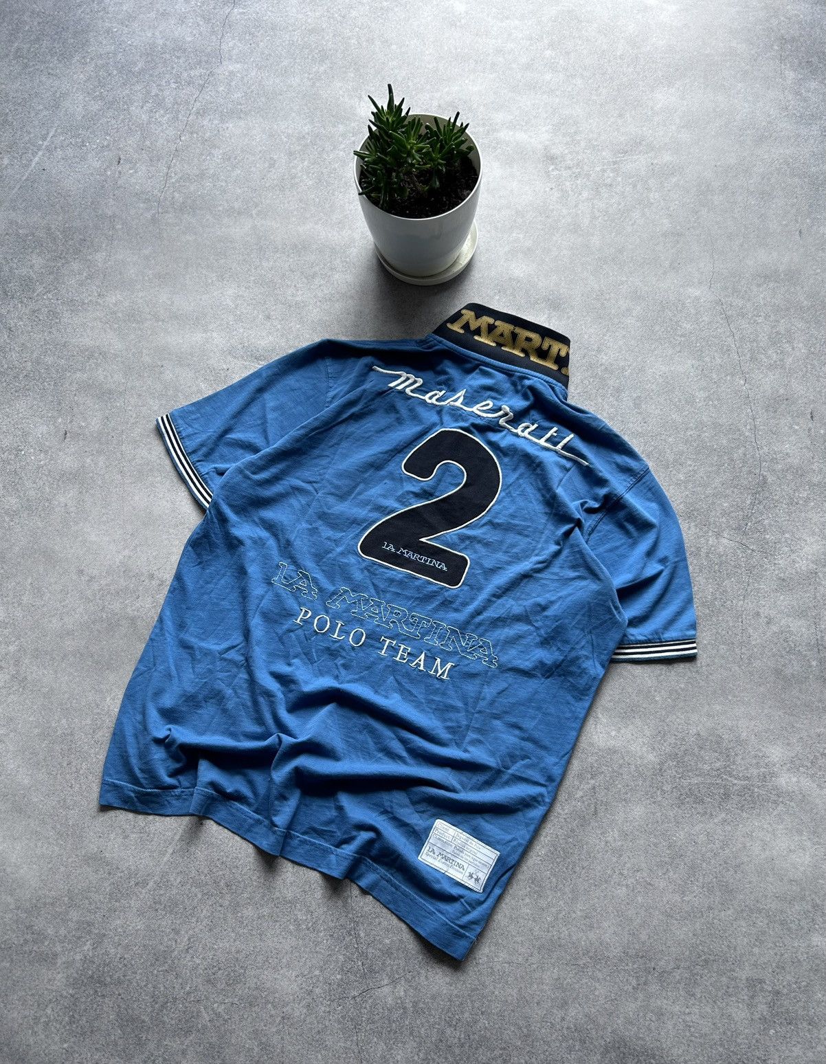 La Martina × Maserati × Rugby Ralph Lauren La Martini X Maserati Official Polo Club jersey 2 luxury Size US XL / EU 56 / 4 - 2 Thumbnail