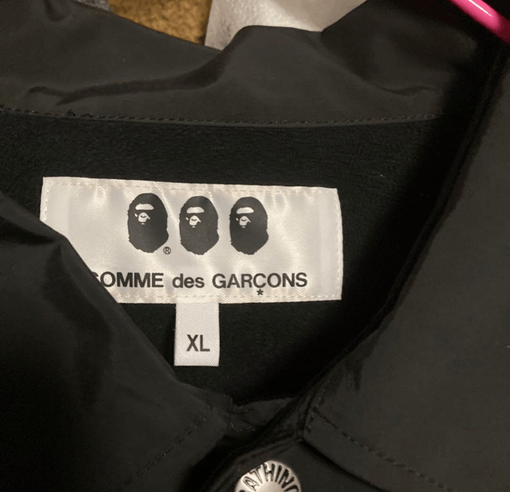 Comme des Garcons COMME des GARCONS × A BATHING APE Coach Jacket Size US XL / EU 56 / 4 - 4 Thumbnail