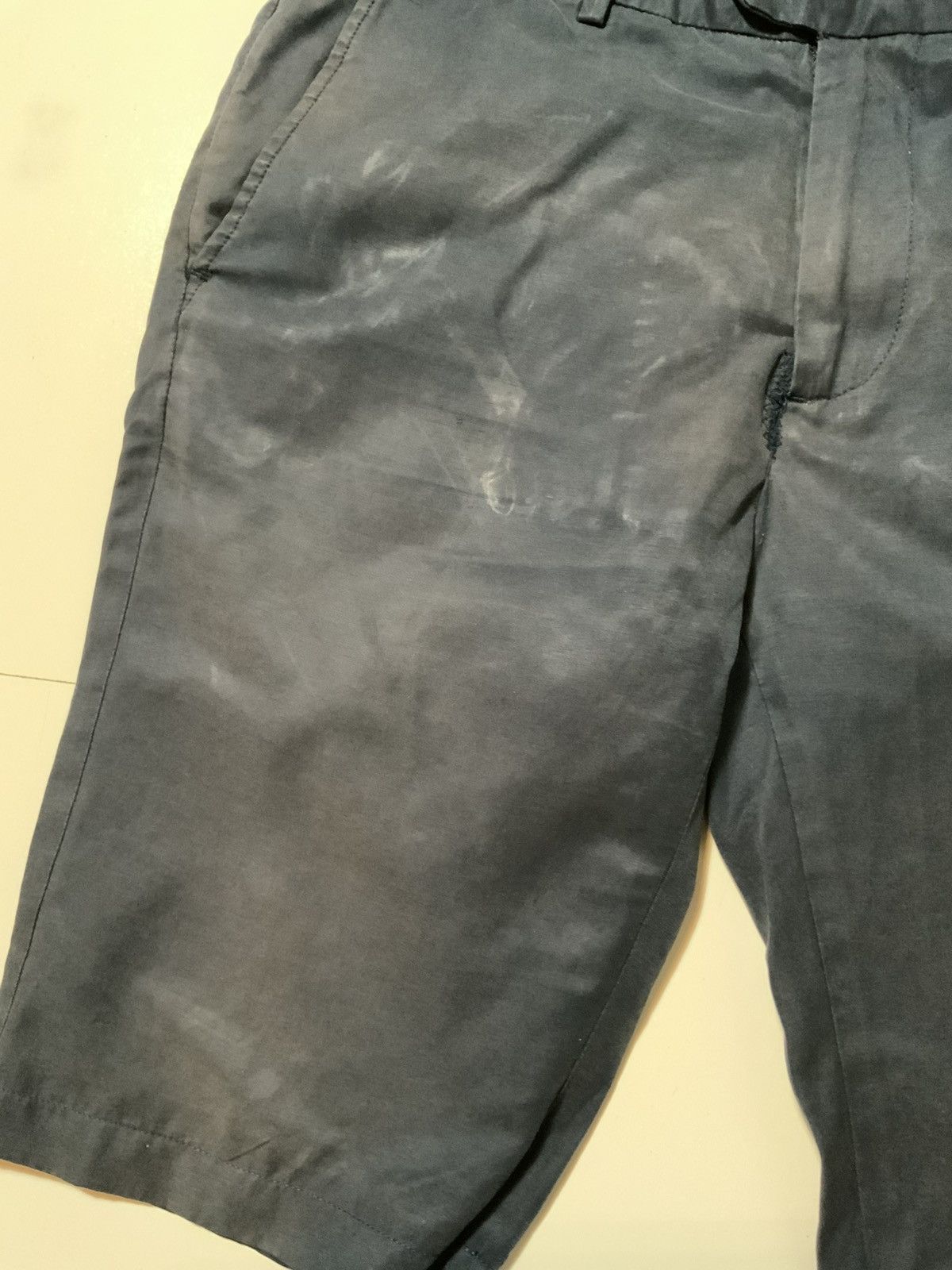 Saturdays NYC Saturdays Surf NYC Navy Blue Flat Front Cotton Chino Shorts Size US 32 / EU 48 - 6 Thumbnail