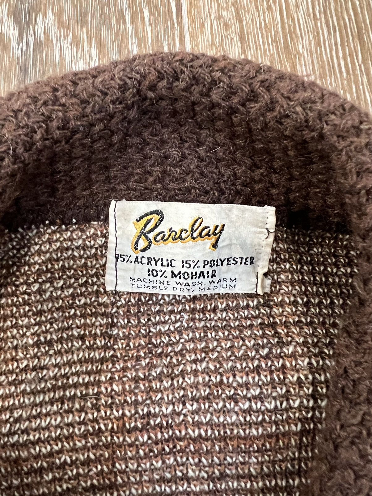 Vintage Vintage 1960s barclay mohair acrylic knitwear zip up jacket Size US M / EU 48-50 / 2 - 3 Thumbnail