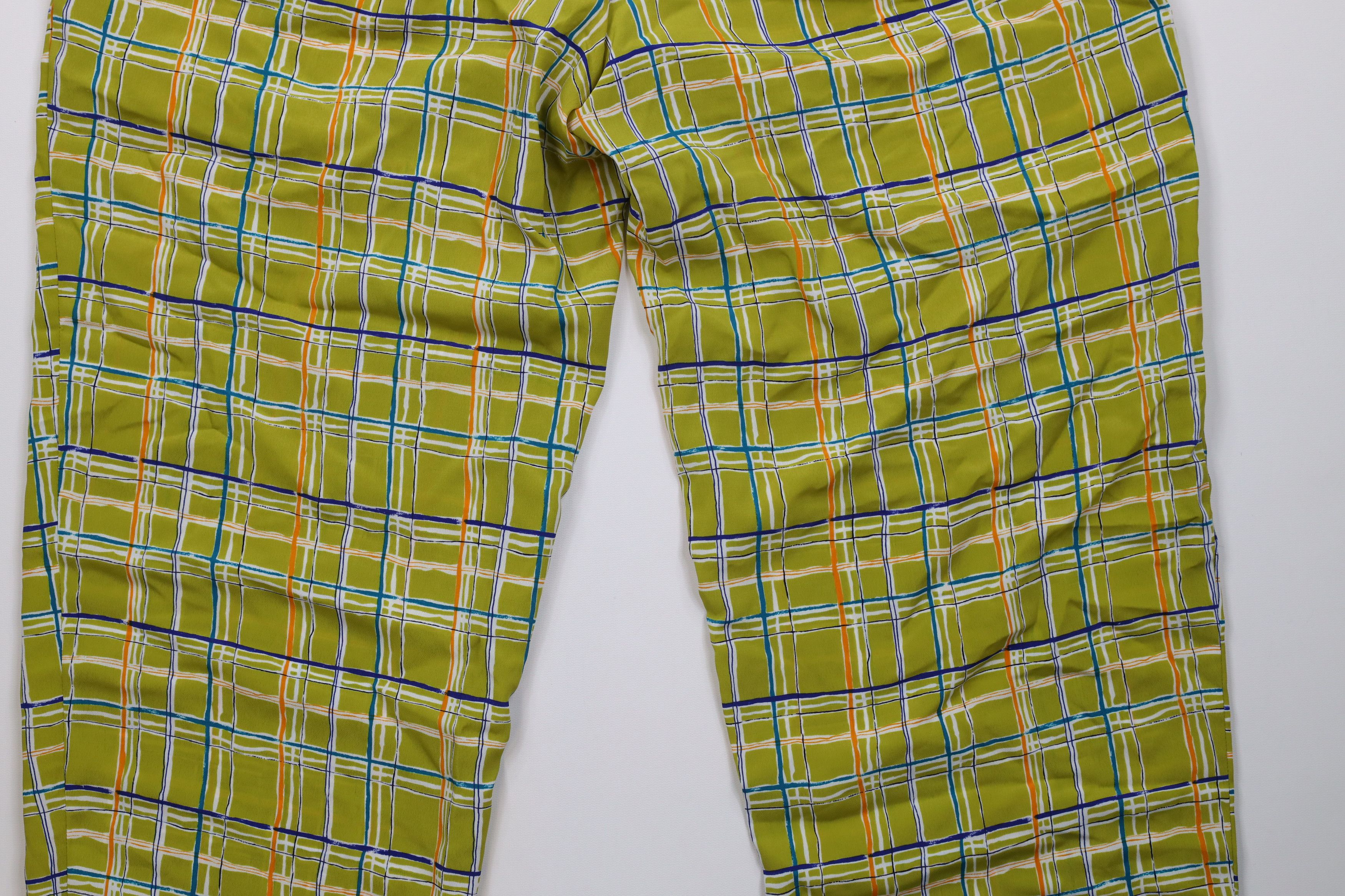 Vintage Vintage Y2K Lane Bryant Wide Leg Harem Pants Green Plaid Size 36" / US 14 / IT 50 - 12 Thumbnail