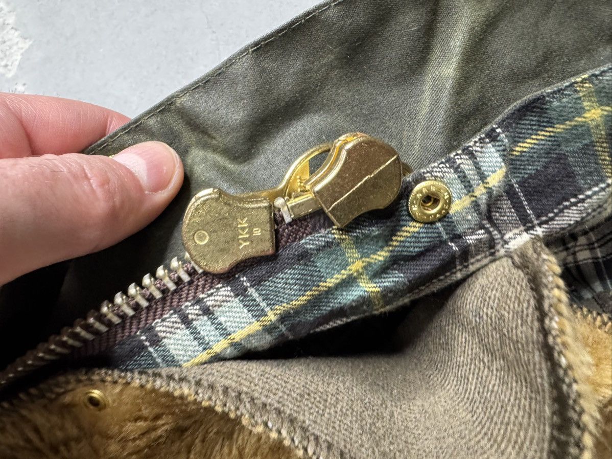 Barbour × Vintage Vintage Barbour Beafourt 2 in 1 Waxed Waistcoat C36/91 cm Size US L / EU 52-54 / 3 - 4 Thumbnail