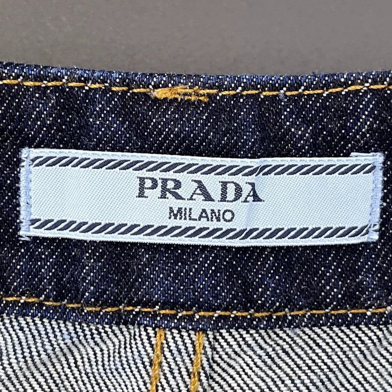 Prada Prada Dark blue metal triangle jeans 2502-Nextarrow Size US 28 / EU 44 - 5 Thumbnail