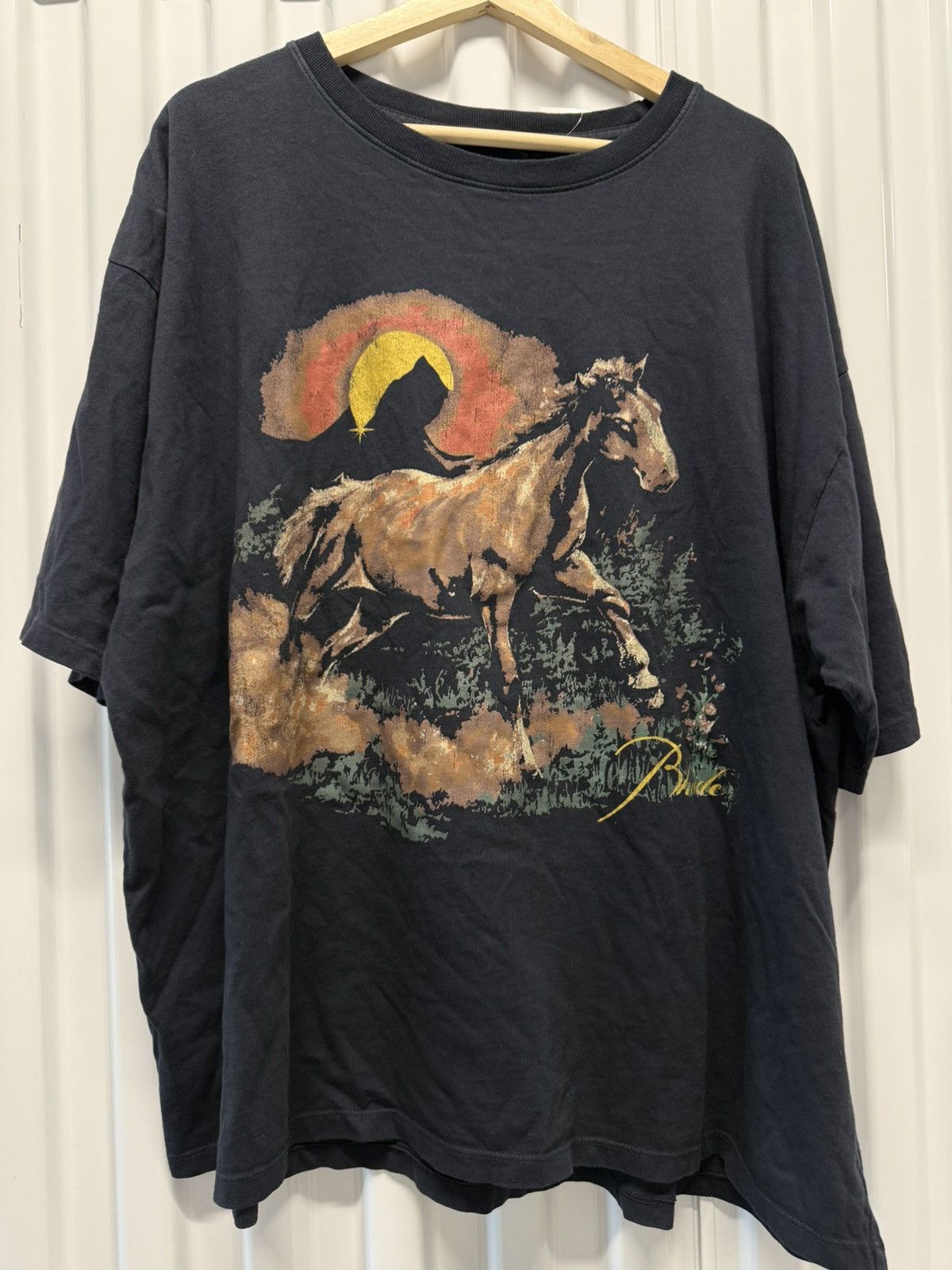 Rhude Rhude Santos Horse Vintage Tee XL Size US XL / EU 56 / 4 - 1 Thumbnail