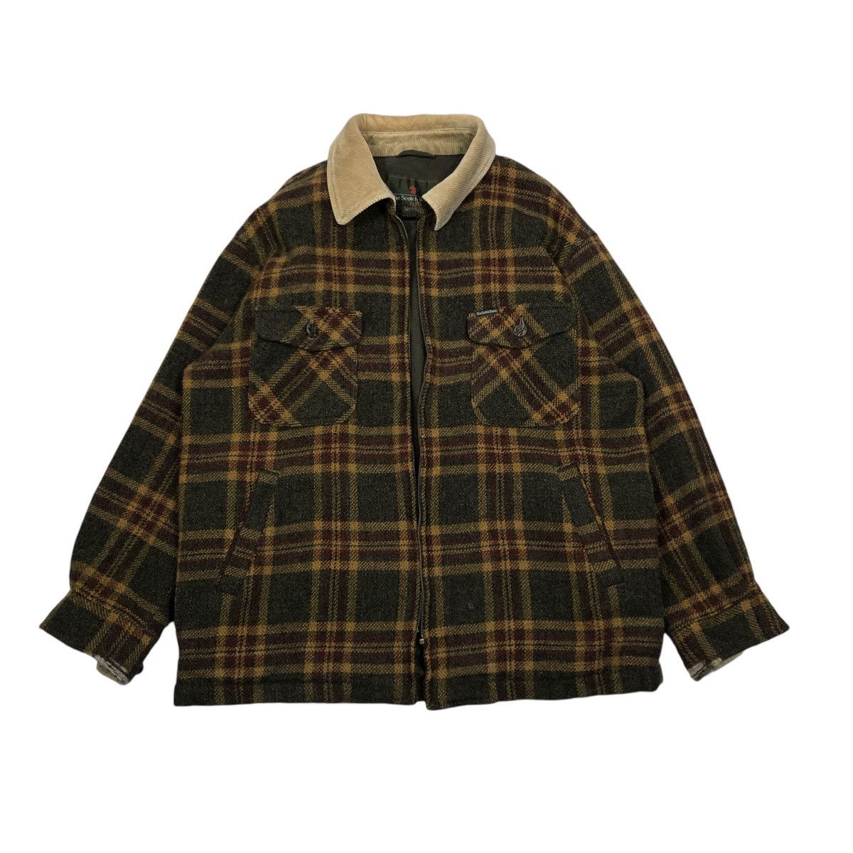 🔥VINTAGE CHORE WOOL ZIPPER JACKET THE SCOTCH HOUSE TARTAN