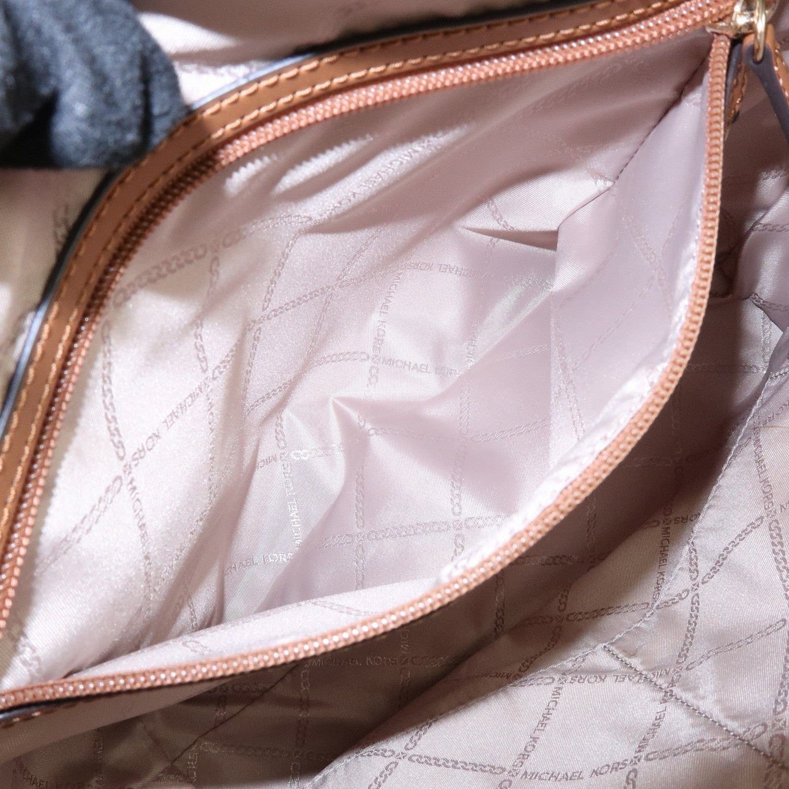 Michael Kors Michael Kors MK Signature Coated Canvas Shoulder Bag White Size ONE SIZE - 8 Thumbnail