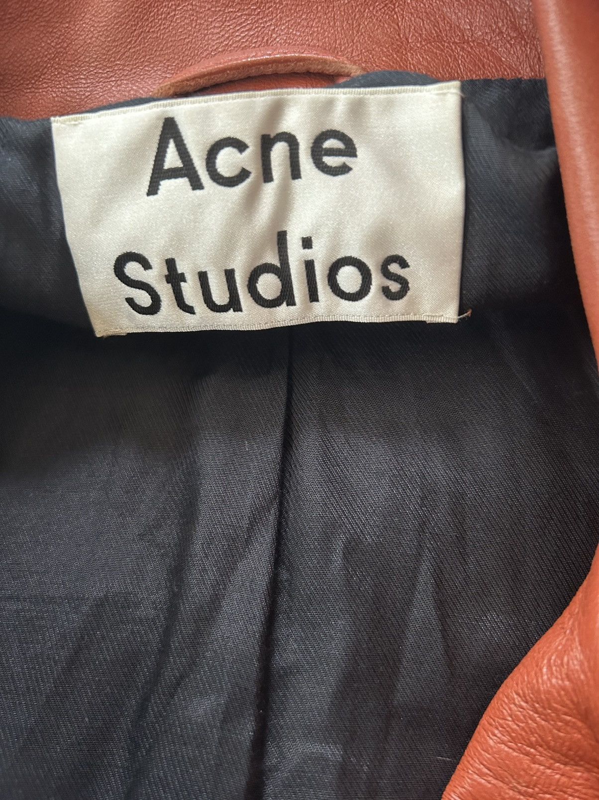 Acne Studios ACNE Studios Lamb Leather Biker Jacket Size XS / US 0-2 / IT 36-38 - 4 Thumbnail