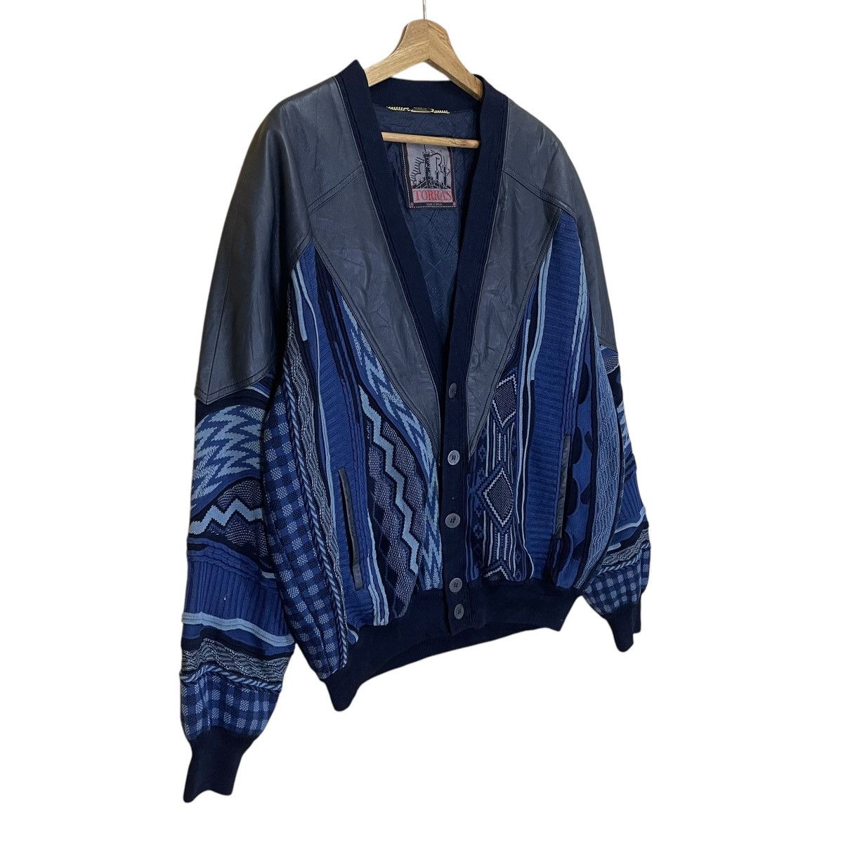 Japanese Brand Vintage 90’s Torras Made In Spain Knit Cardigan Size US XL / EU 56 / 4 - 2 Thumbnail