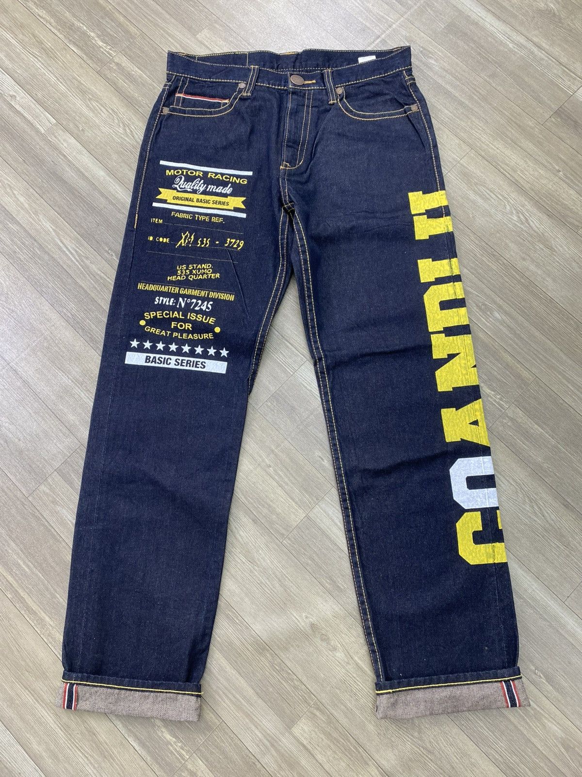Hysteric Glamour Vintage CoandLu Japan Evisu Style Printed Selvedge Jeans Y2K Size US 34 / EU 50 - 3 Thumbnail