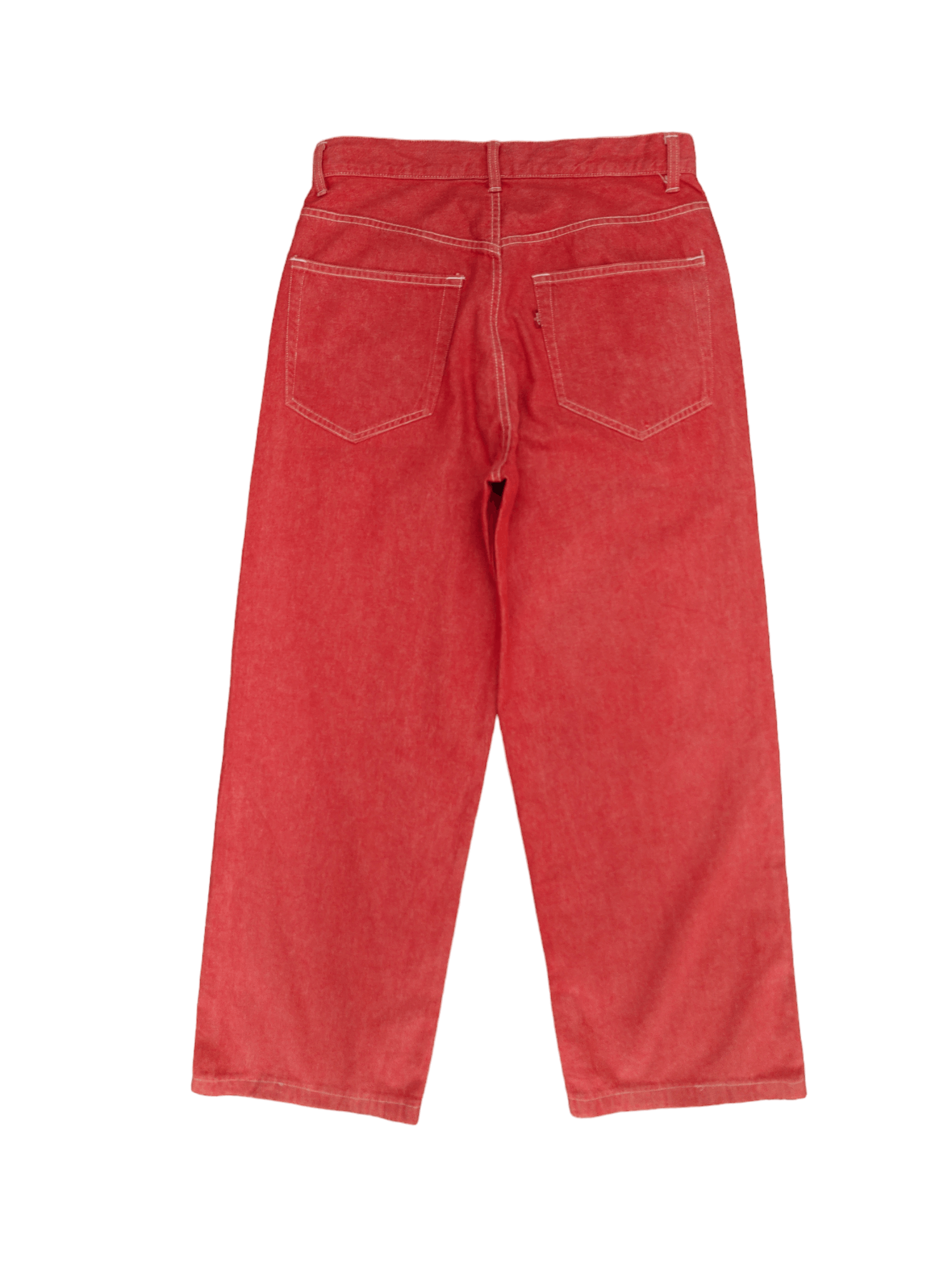 Number (N)ine × Undercover Baggy Jeans Dept Japan Red Denim Wide Leg IfSixWasNine Y2k Size US 30 / EU 46 - 10 Thumbnail