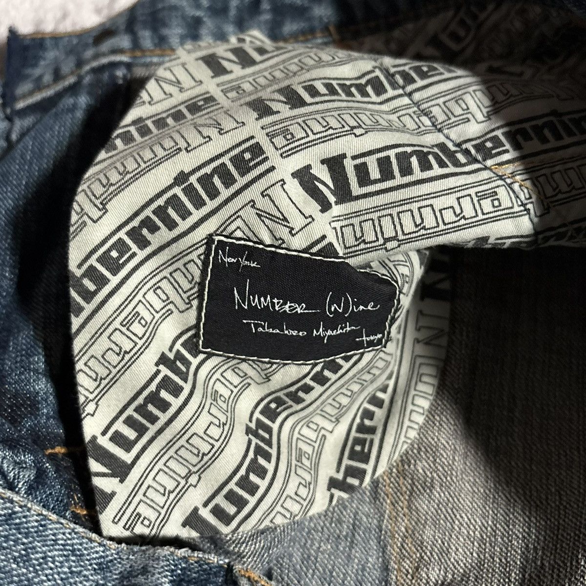 Number (N)ine Number (N)ine SS03 Kurt Cobain Patchwork Blue Jeans | 30 Size US 30 / EU 46 - 10 Thumbnail