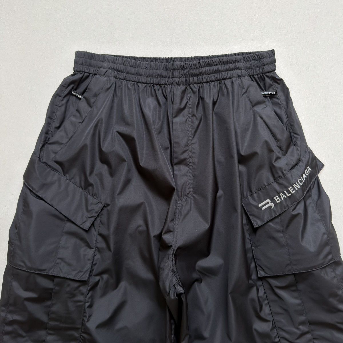 Balenciaga 2021 Black Nylon Technical Cargo Pants Size US 32 / EU 48 - 4 Thumbnail