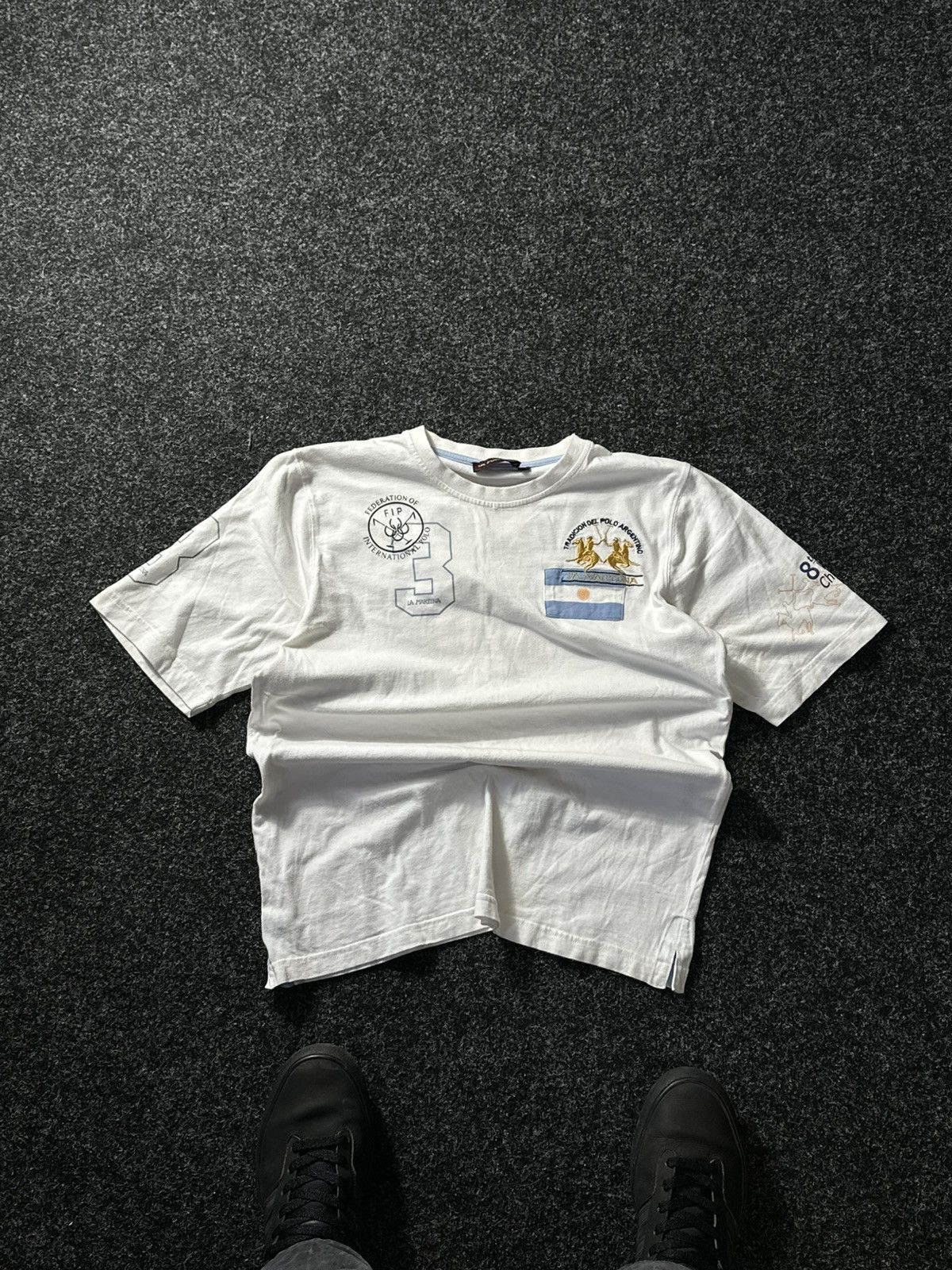 La Martina × Vintage 🚨VNTG LA MARTINA ARGENTINA white tee BIG LOGO CHIEF KEEF Size US M / EU 48-50 / 2 - 1 Thumbnail