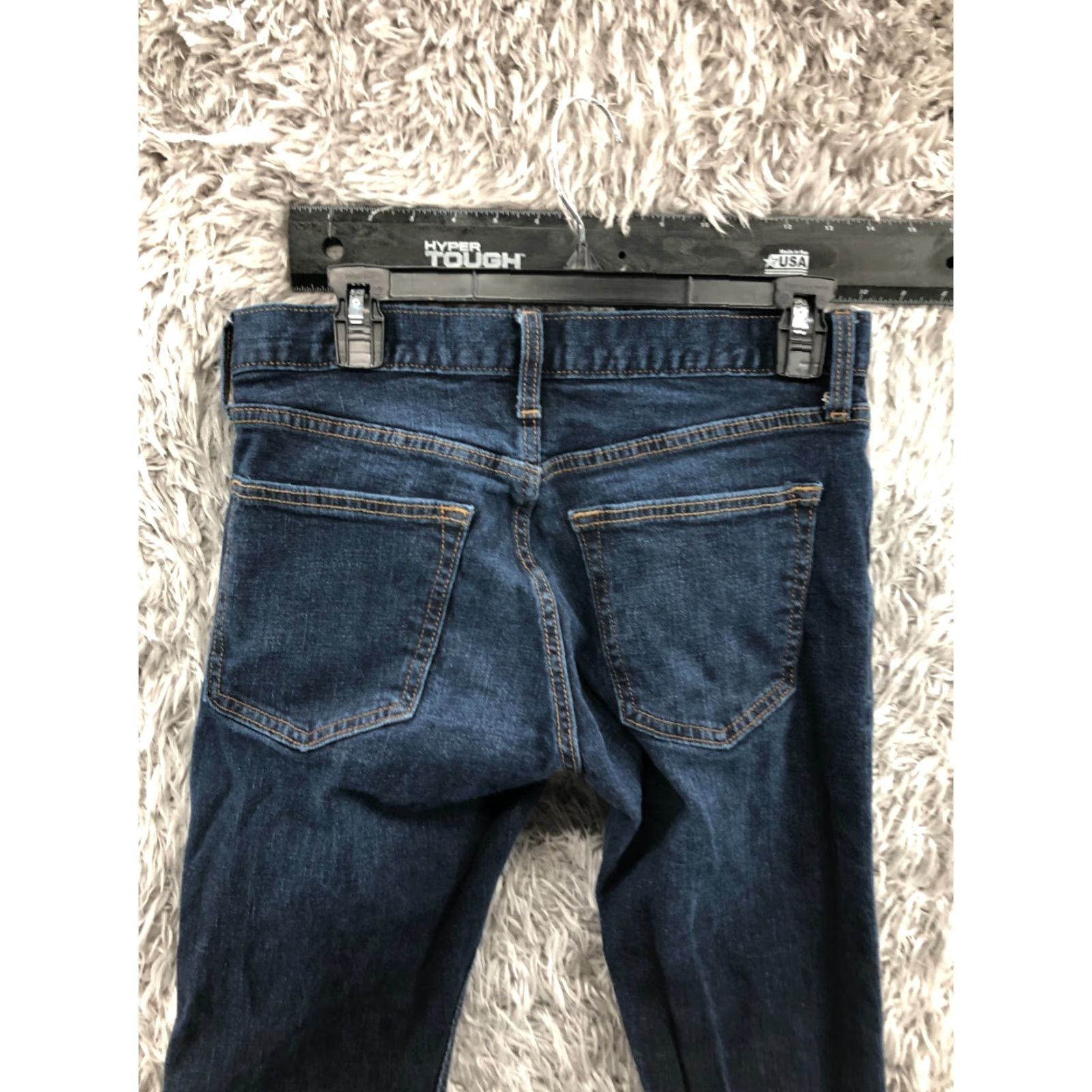 Old Navy Old Navy Slim Straight Jeans Mens 30x32 Dark Blue Denim Slim Fit 5-Pocket Zip Fly Belt Loops Straight Leg Jeans Men Size US 30 / EU 46 - 7 Thumbnail