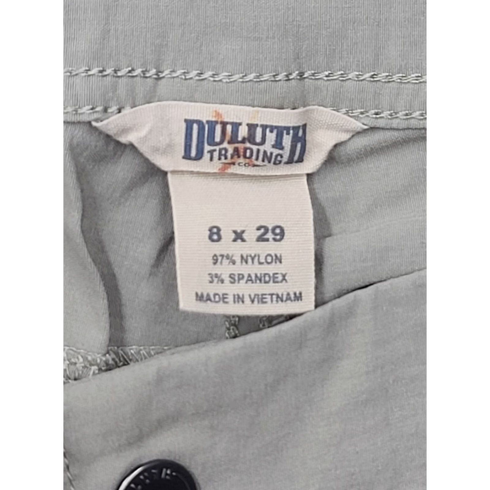 Vintage Duluth Trading Flexpedition Convertible Pants Womens 8x29 Cargo Beige Nylon Spandex Straight Leg Outdoor Travel Workwear Mens? Size 30" / US 8 / IT 44 - 3 Thumbnail