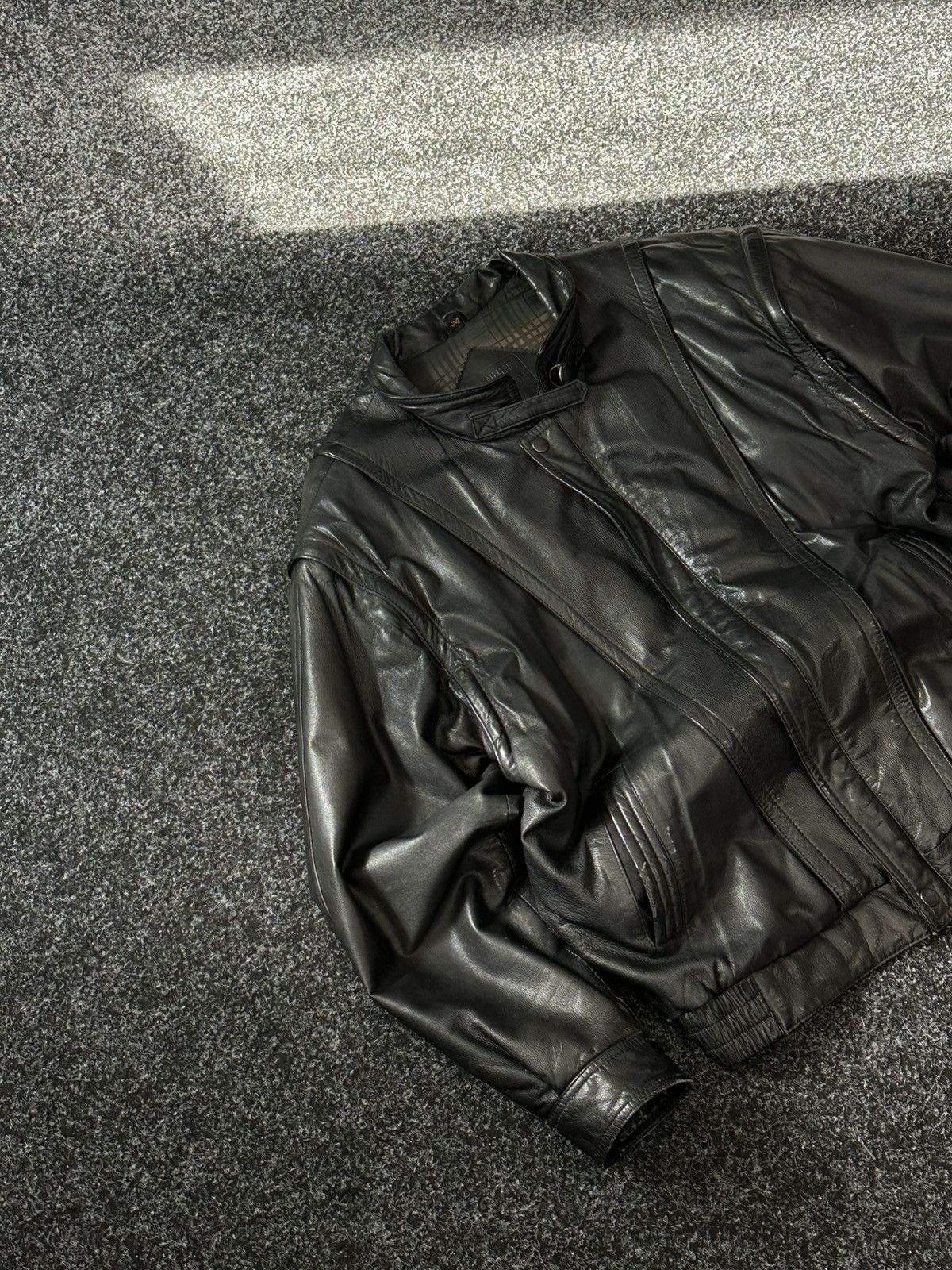 Vintage 🚨Vintage 90s Leather Biker Jacket-West Style Maison Margiela Size US L / EU 52-54 / 3 - 2 Thumbnail