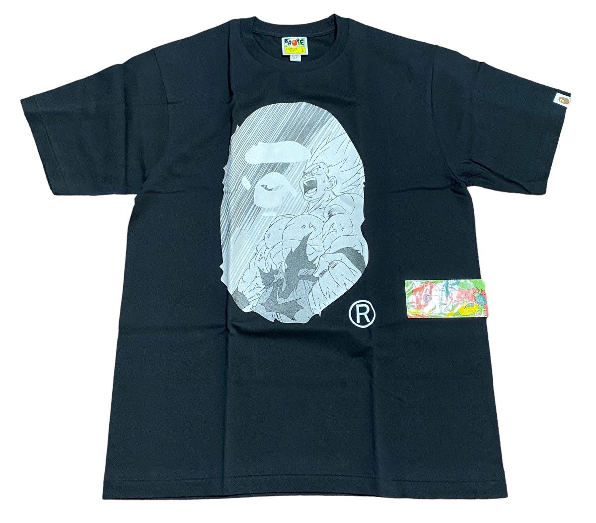 image of Bape Dragon Ball Z Tee Black, Men's (Size Large)