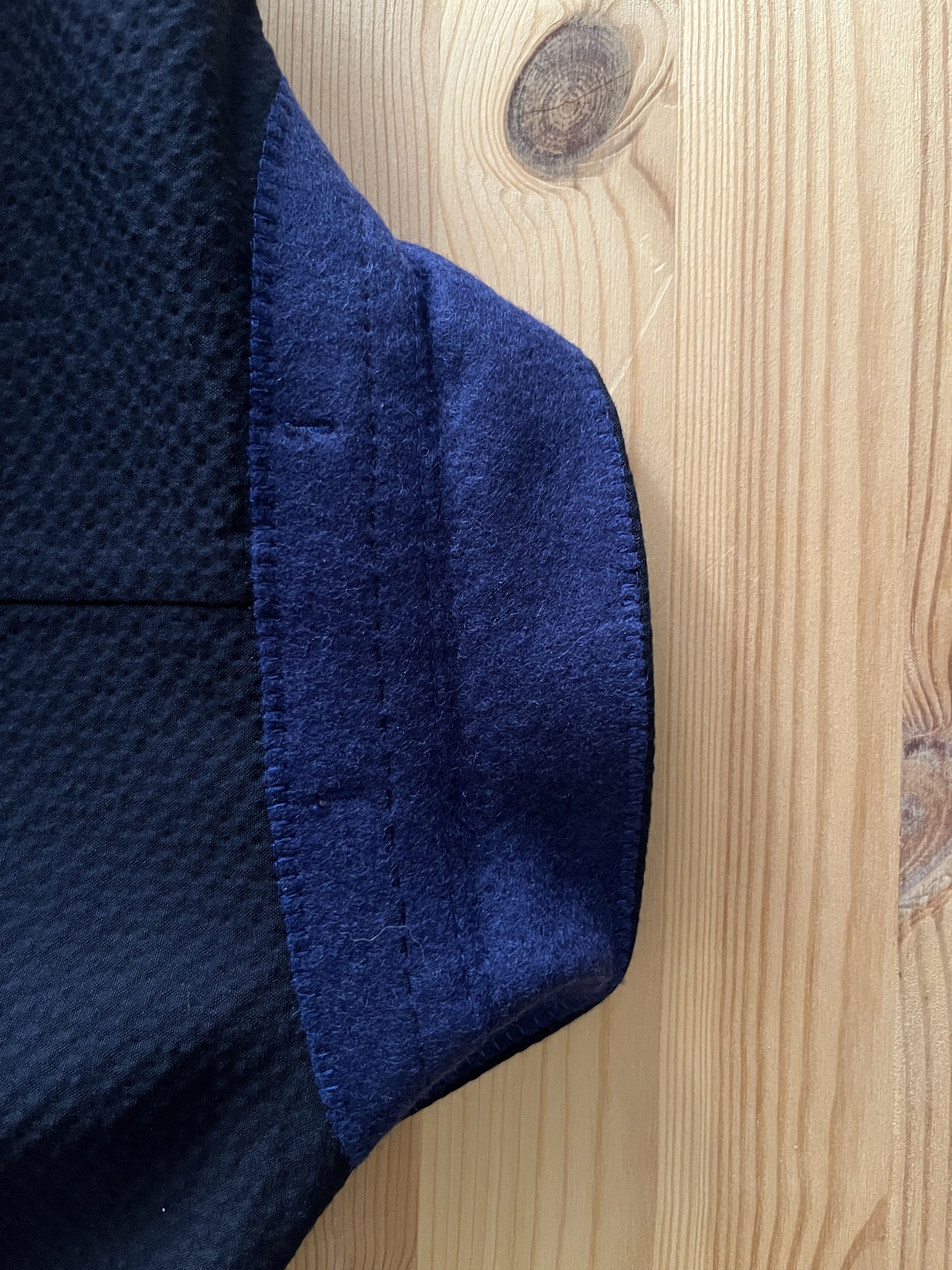 Z Zegna Z Zegna Navy Lightweight textured blazer / Shirt Jacket, 37 Size 38S - 7 Thumbnail