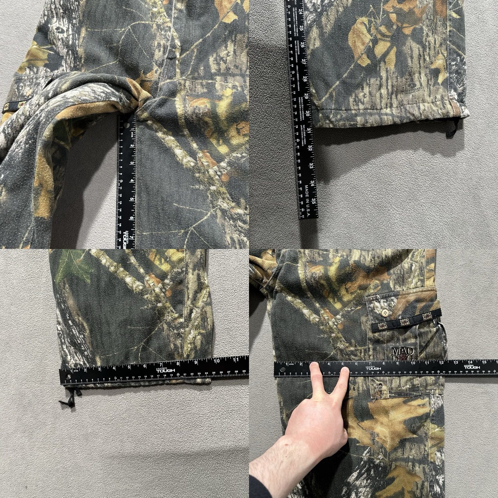 Vintage VINTAGE Mad Dog Pants Mens Medium Brown Camouflage Cargo Pocket ScentLok Belted Size US 31 - 10 Thumbnail
