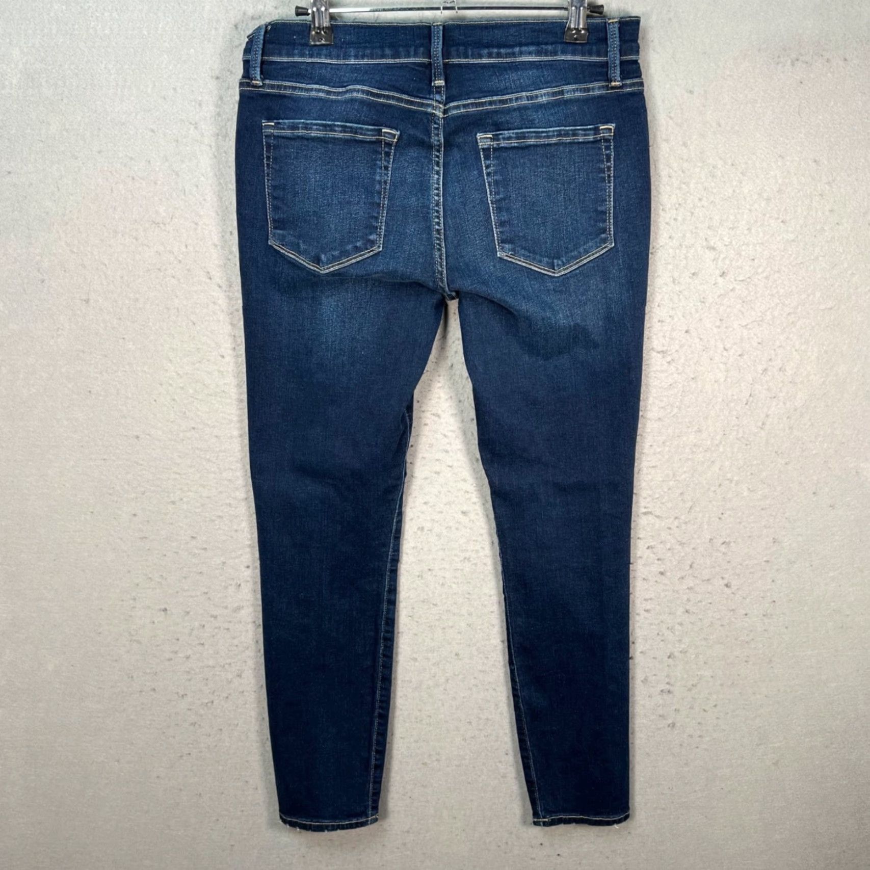 Frame FRAME Jeans – Le Skinny De Jeanne – Womens – Size 28 – Dark Wash Denim Crop Skinny Jeans Size 28" / US 6 / IT 42 - 2 Thumbnail