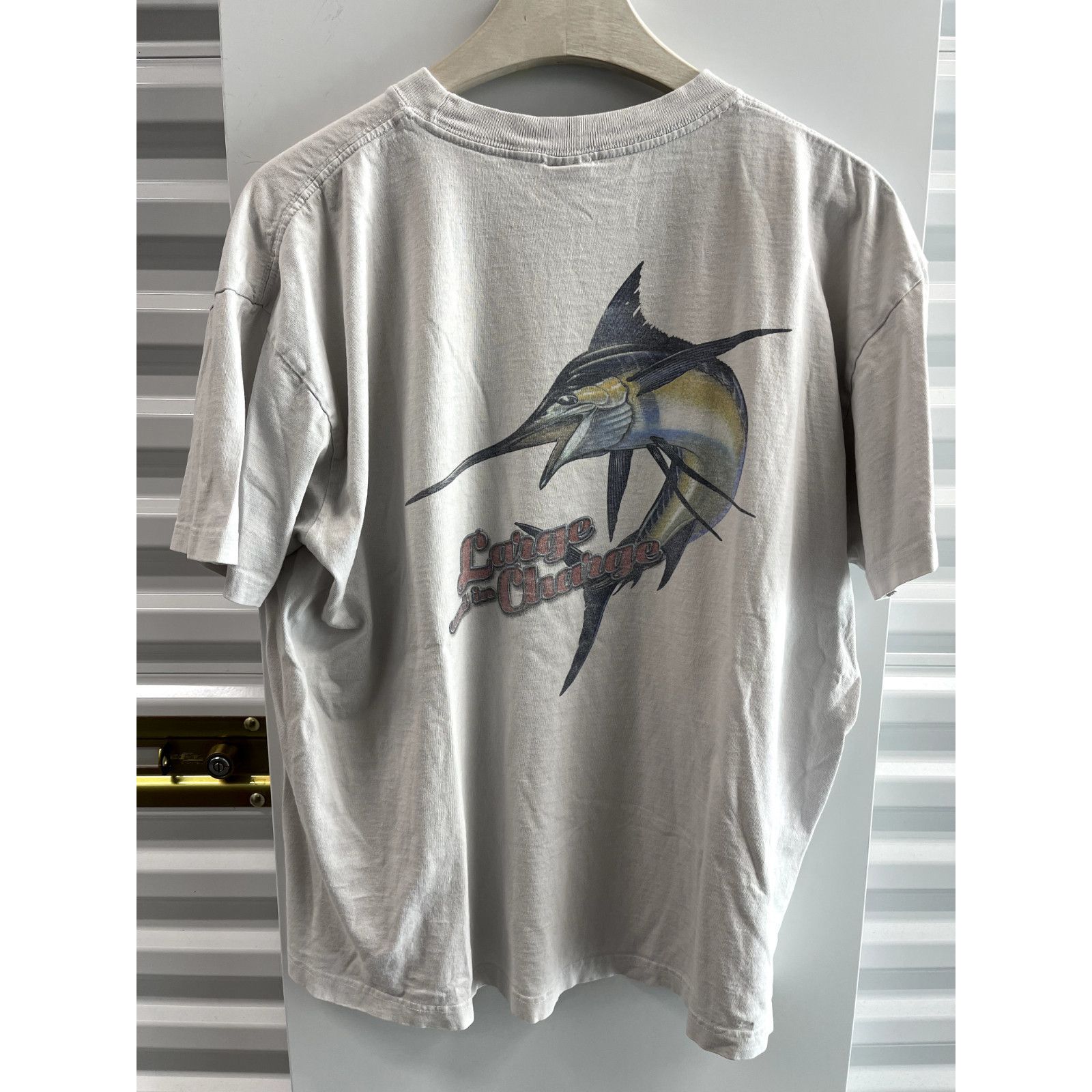 Columbia VTG COLUMBIA SPORTSWEAR SWORDFISH GREY DOUBLE SIDED FISHING Size US XL / EU 56 / 4 - 1 Thumbnail