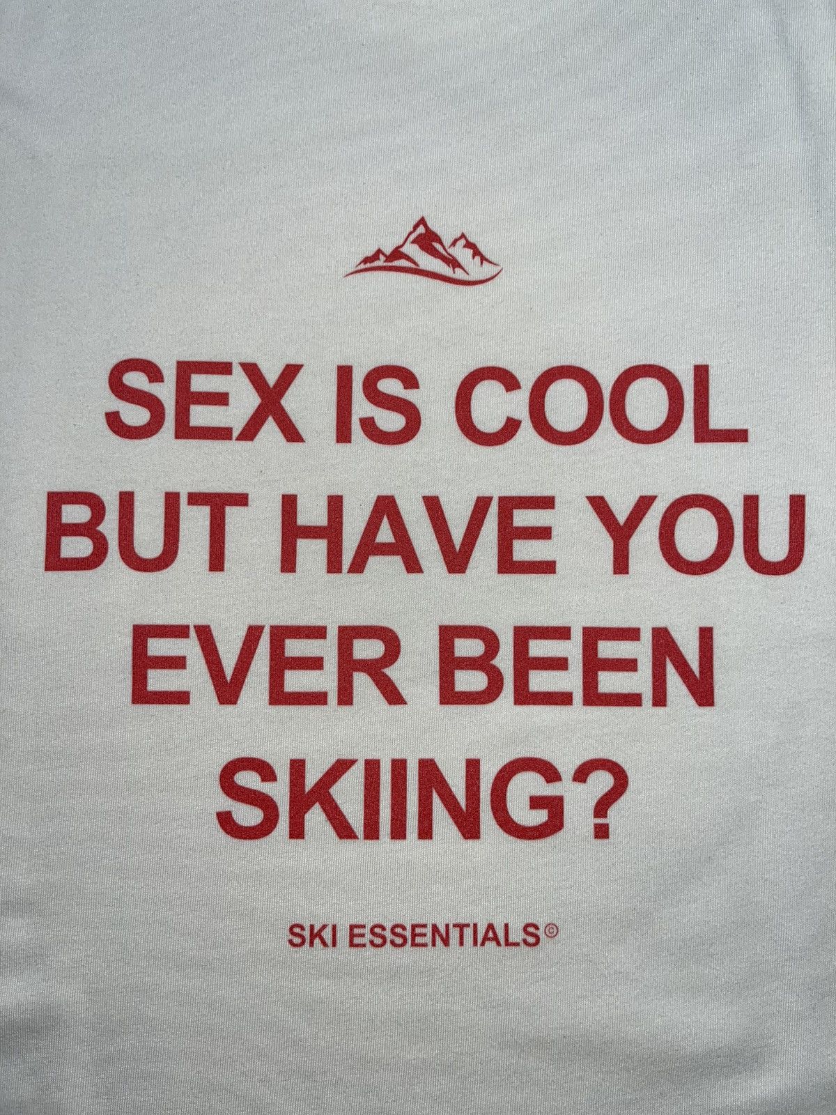 Vintage “SEX is cool but have you ever been skiing” boxy fit t-shirt Size US S / EU 44-46 / 1 - 3 Thumbnail