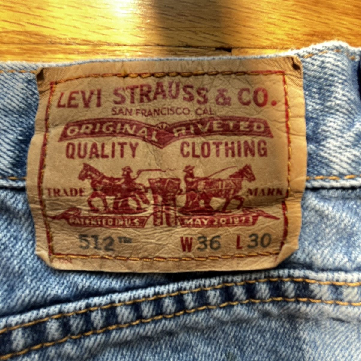 Levi's Levis 512 36/30 Slim Fit Size US 36 / EU 52 - 8 Thumbnail