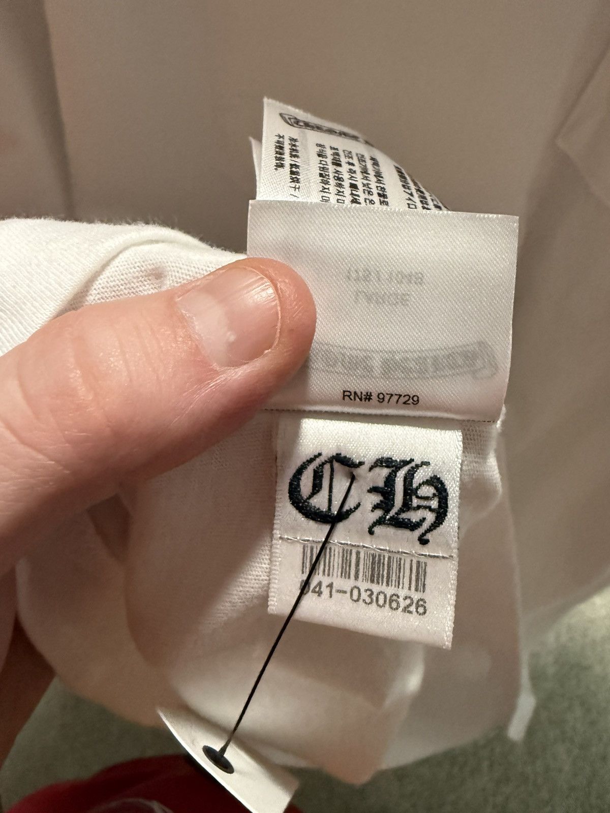 Chrome Hearts Chrome Hearts White Blue/Neck Logo S/s Size US L / EU 52-54 / 3 - 6 Thumbnail