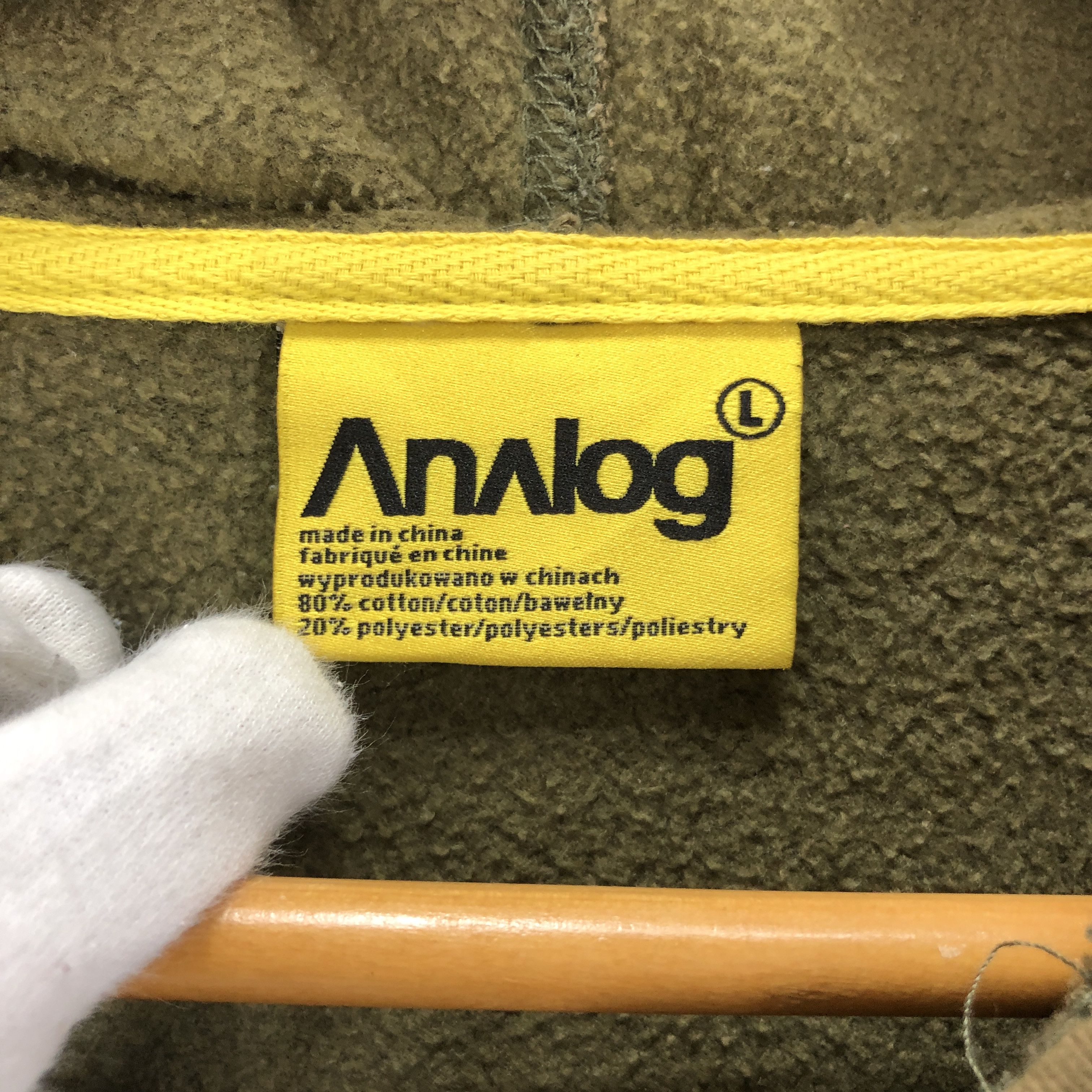 Analog ANALOG Zipper Hoodie #1590/01 Size US L / EU 52-54 / 3 - 6 Thumbnail