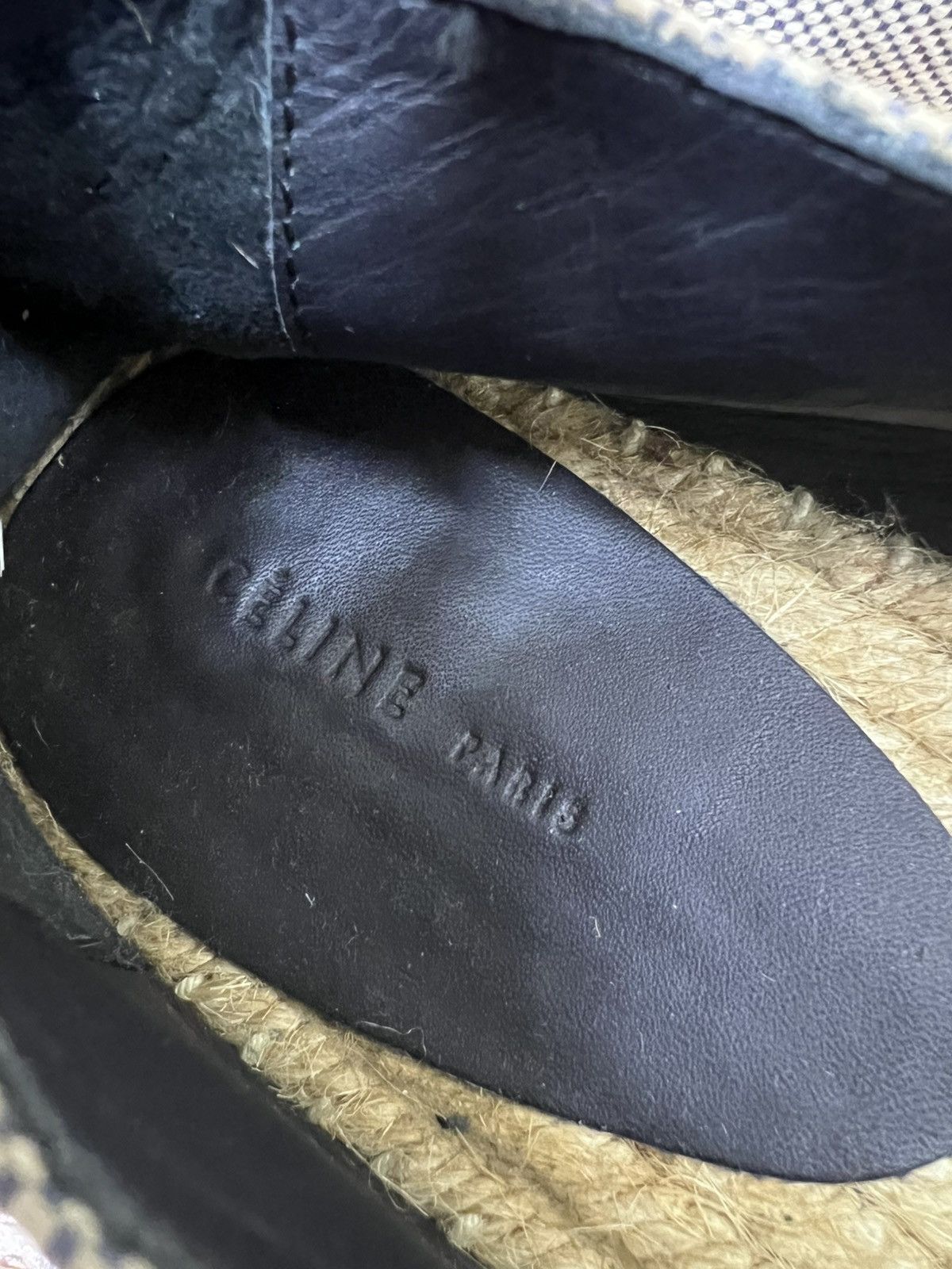 Celine Authentic Celine Canvas Ankle Strap Slip On Shoes Size US 5.5 / IT 35.5 - 4 Thumbnail