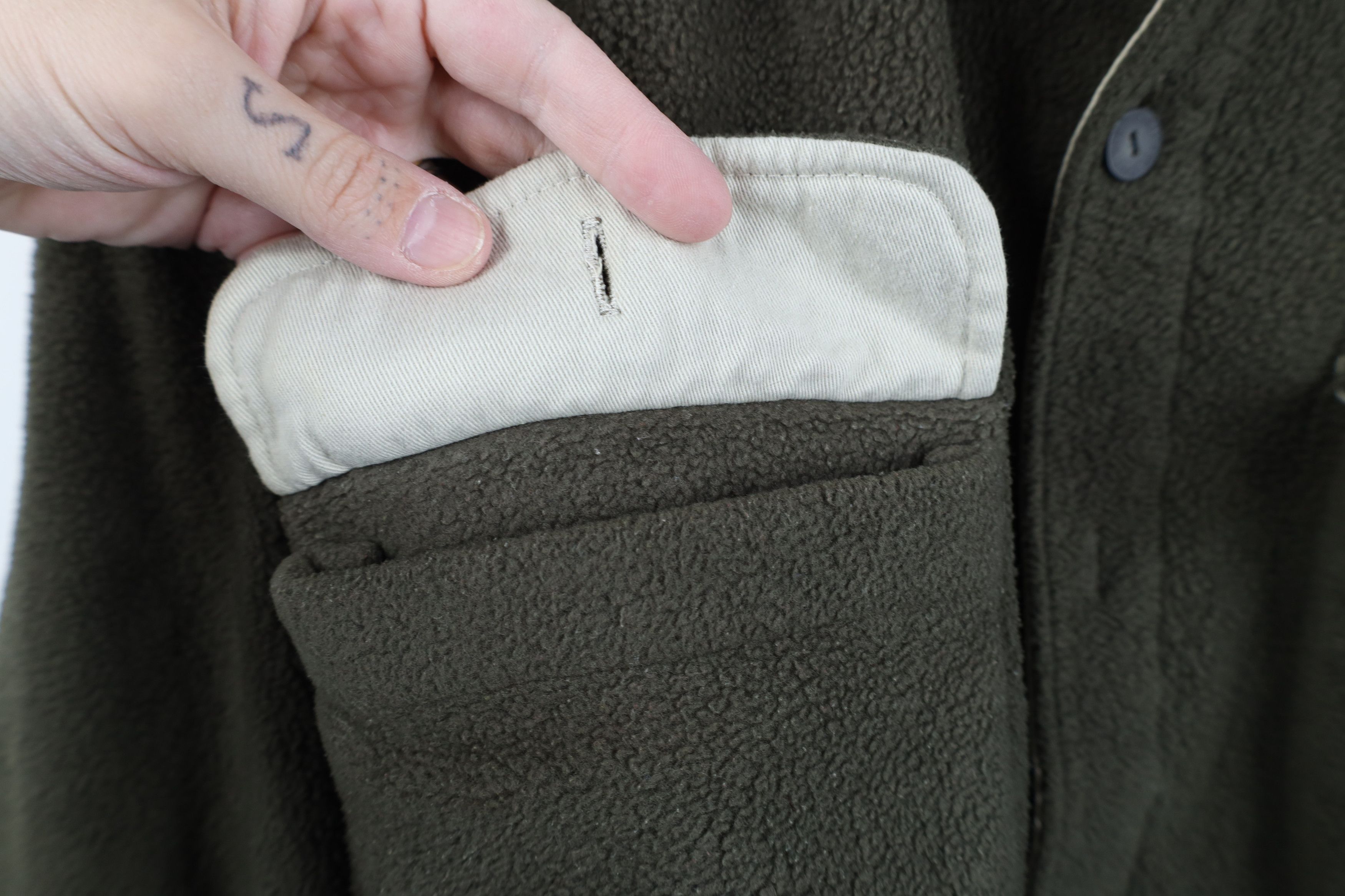 Vintage Vintage 90s Streetwear Fleece Button Shirt Jacket Jac Shirt Size US XL / EU 56 / 4 - 8 Thumbnail