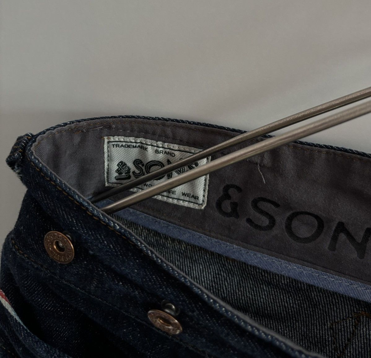 &SONS & SONS Denim Selvage Japanese Jeans Work Wear Engineered Size US 32 / EU 48 - 9 Thumbnail
