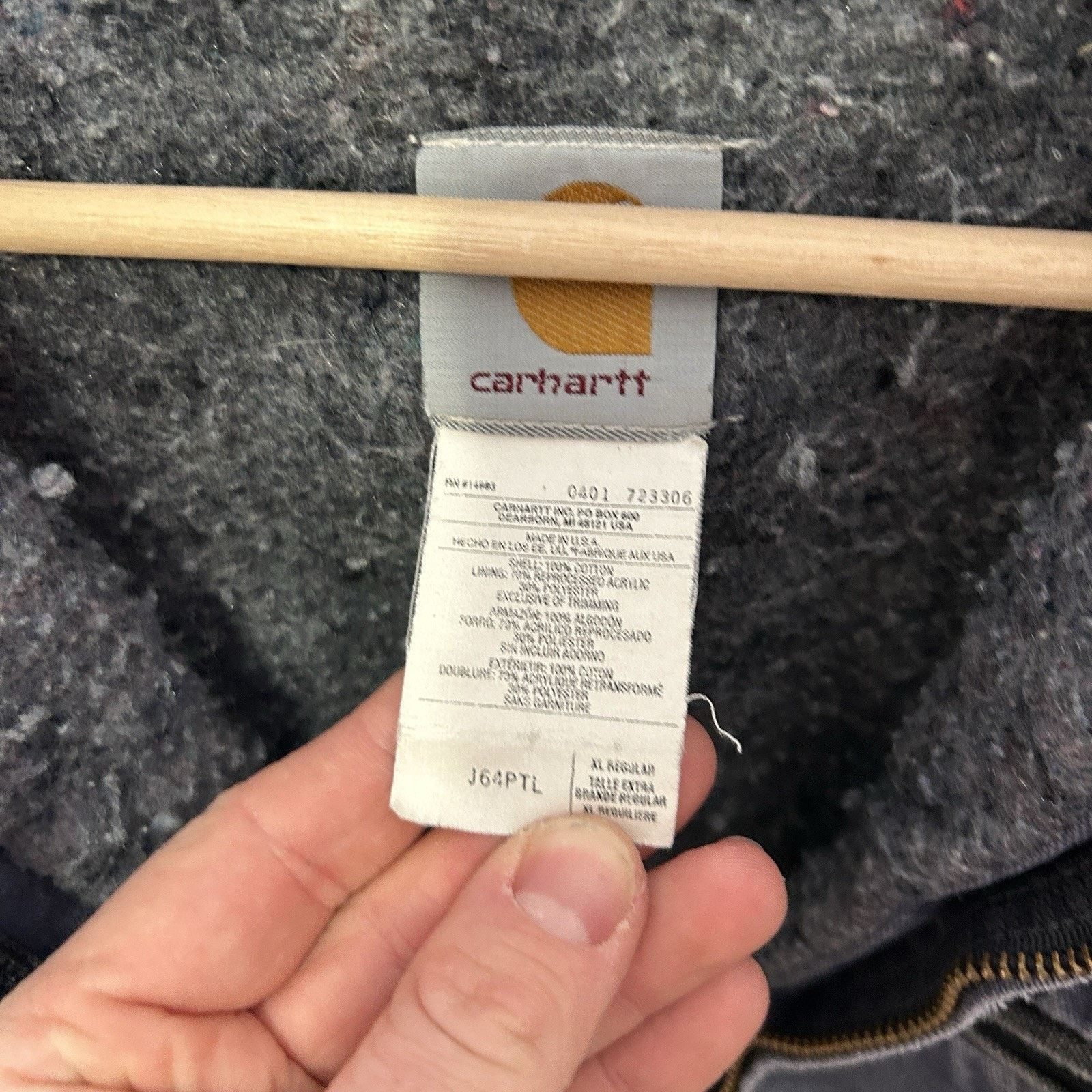 Carhartt Vintage Carhartt Blanket-Lined Detroit Jacket “Petrol” J64 Size US XL / EU 56 / 4 - 12 Thumbnail