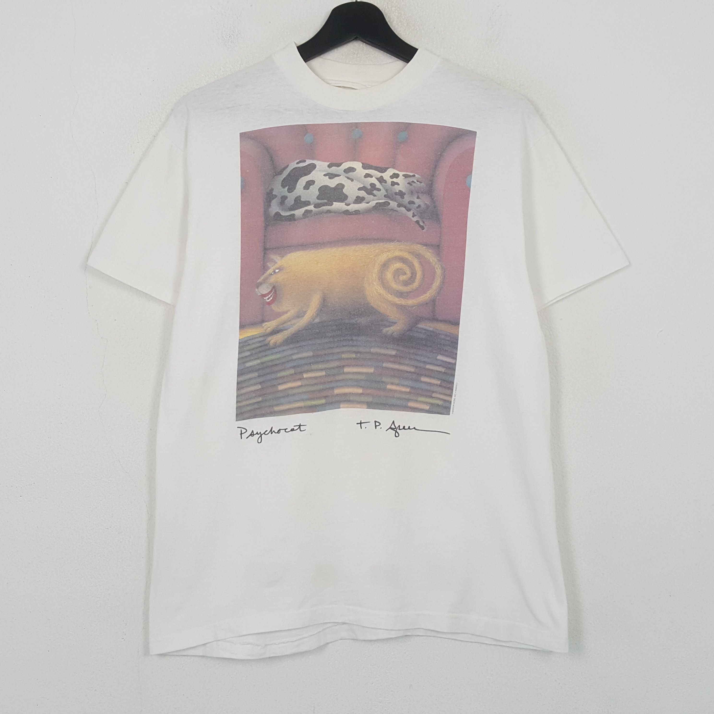 Vintage Psychocat Art Style Anderson Studio Vintage Tshirt RR26 Size US M / EU 48-50 / 2 - 1 Thumbnail