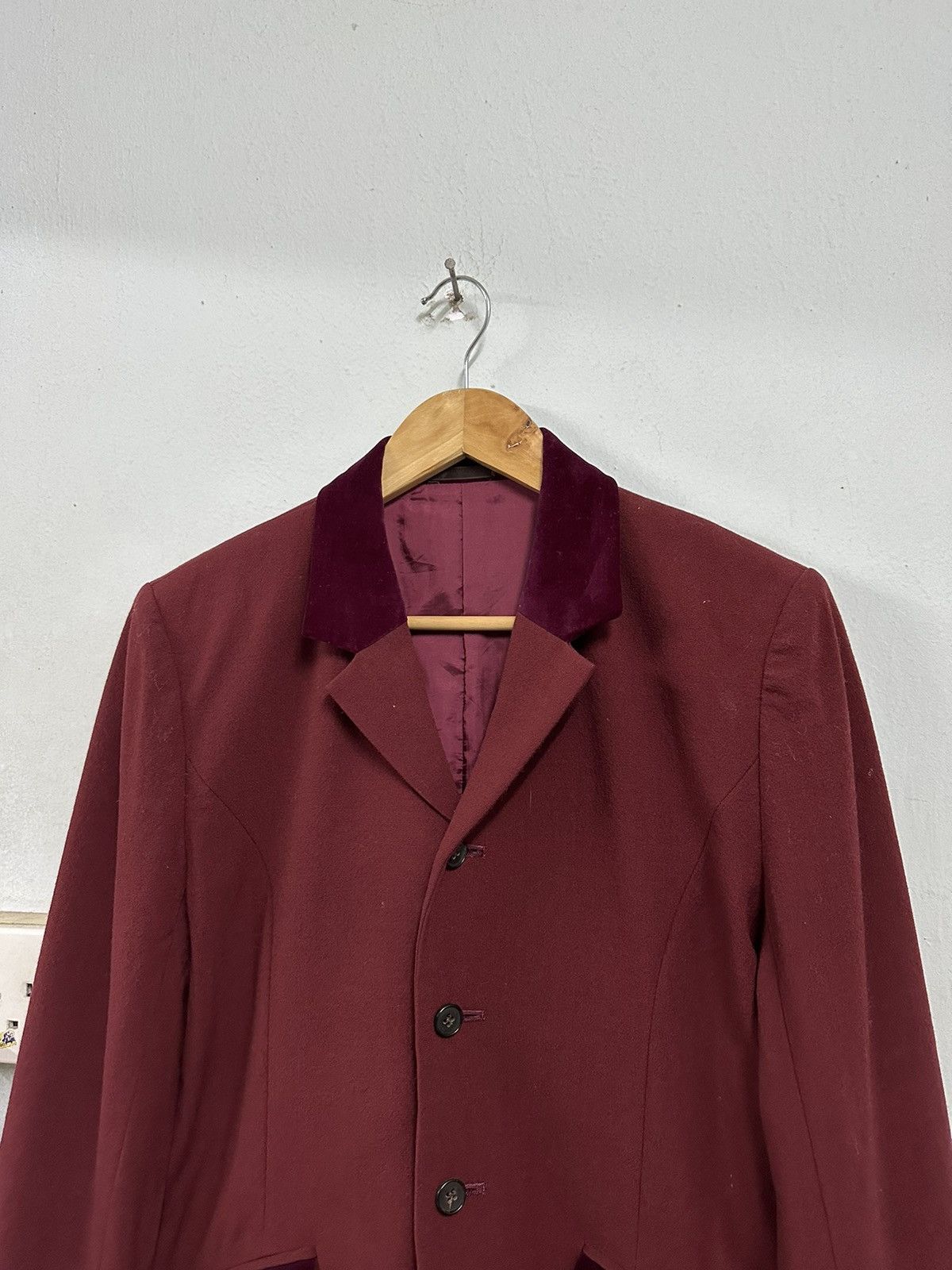Yohji Yamamoto 👹Yohji Yamamoto Y’S Bis Wool Crop-Top Jacket (Woman) Size US S / EU 44-46 / 1 - 6 Thumbnail