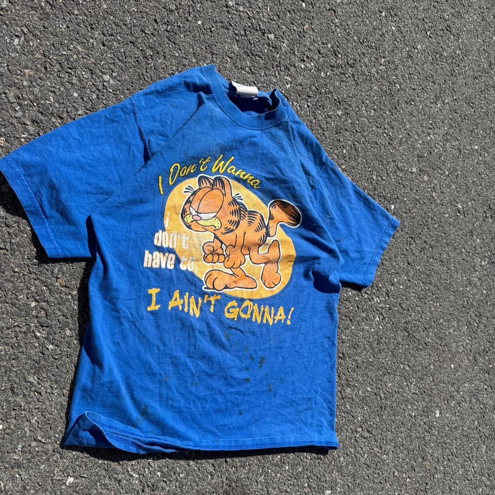 Other Vintage 90s Garfield “I Ain’t Gonna” T-Shirt Size Medium Size US M / EU 48-50 / 2 - 2 Thumbnail