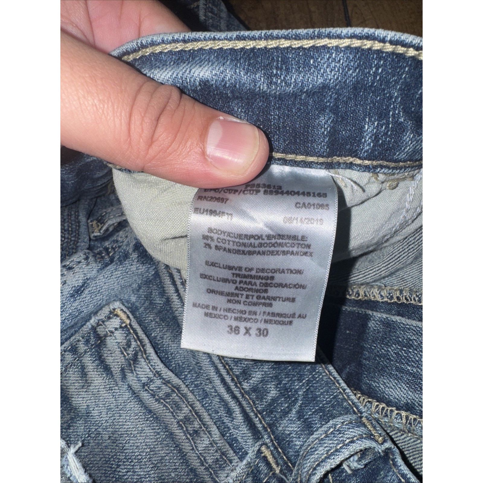 Dickies × Vintage Dickies Carpenter Jeans 38x32 Genuine Denim Distressed Paint Size US 38 / EU 54 - 7 Thumbnail